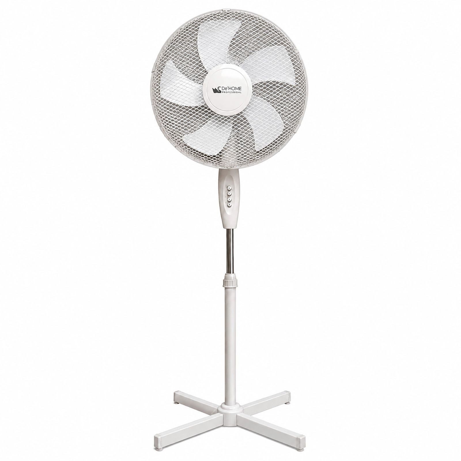 BURI Standventilator Standventilator 1-6 Stück Ventilator Windmaschine Luftkühler 45W Weiß