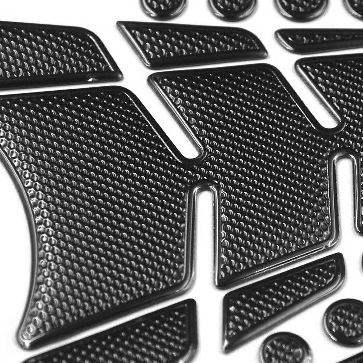 Zaddox Motor-Schutzhülle 2x Motorrad Tankpad Set # TF2 Tankschutz Aufkleber universal schwarz S