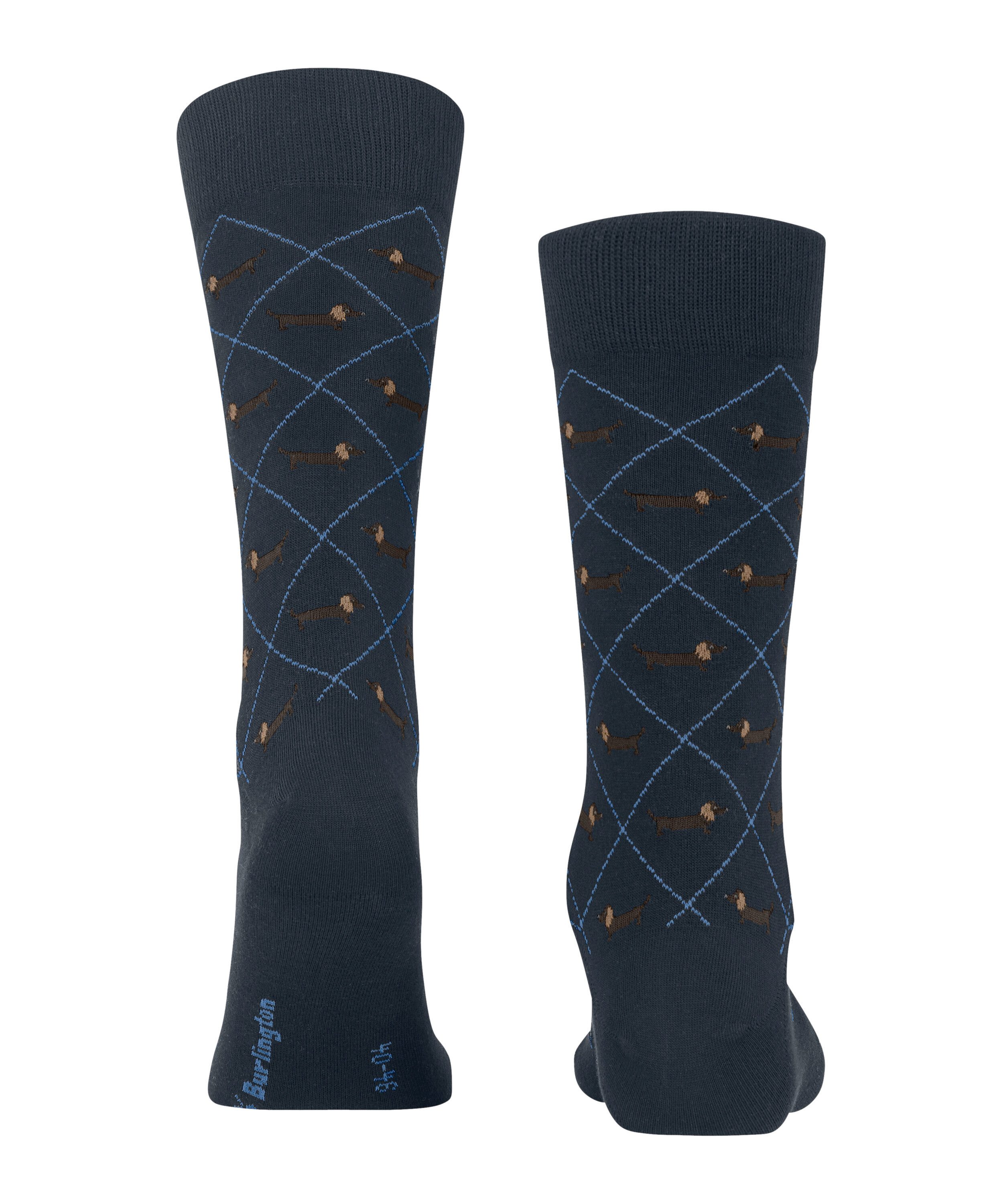 Burlington Socken Dachshund Socken (1-Paar) mit Argyle-Muster & All-Over Motiven