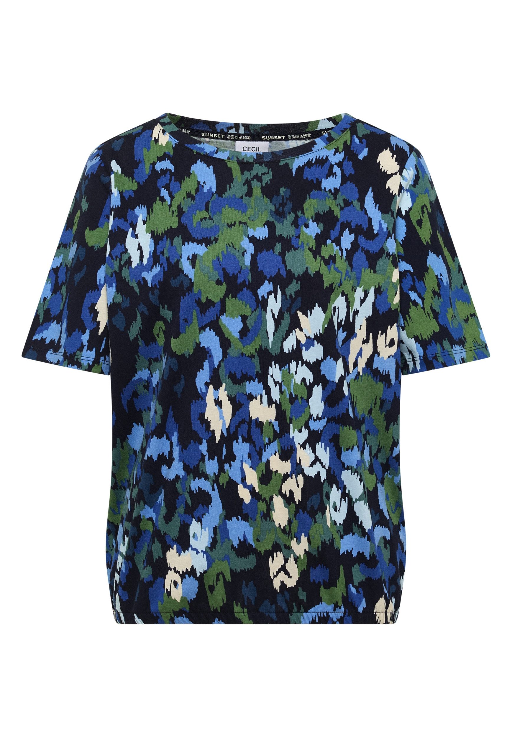 CECIL Kurzarmshirt TOS Multi AOP Shirt