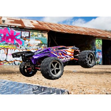 Traxxas Modellbausatz Traxxas E-Revo 4x4 VXL blauX RTR+12V-Lader+Akku 71076