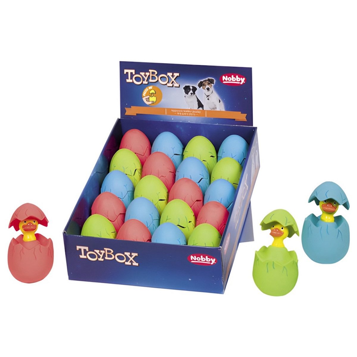 Tierball Hundespielzeug Latex "Ei-Press Me!"
