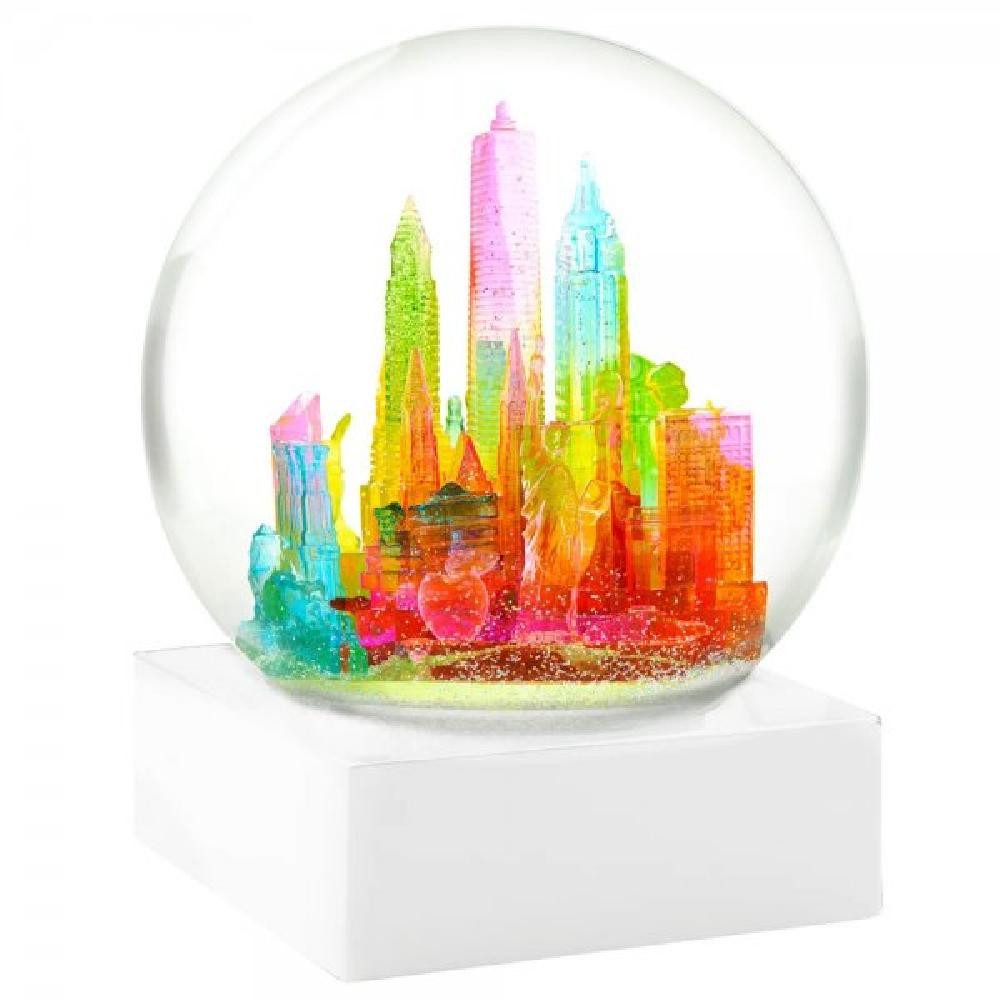 Cool Snow Globes Skulptur Schneekugel New York Rainbow