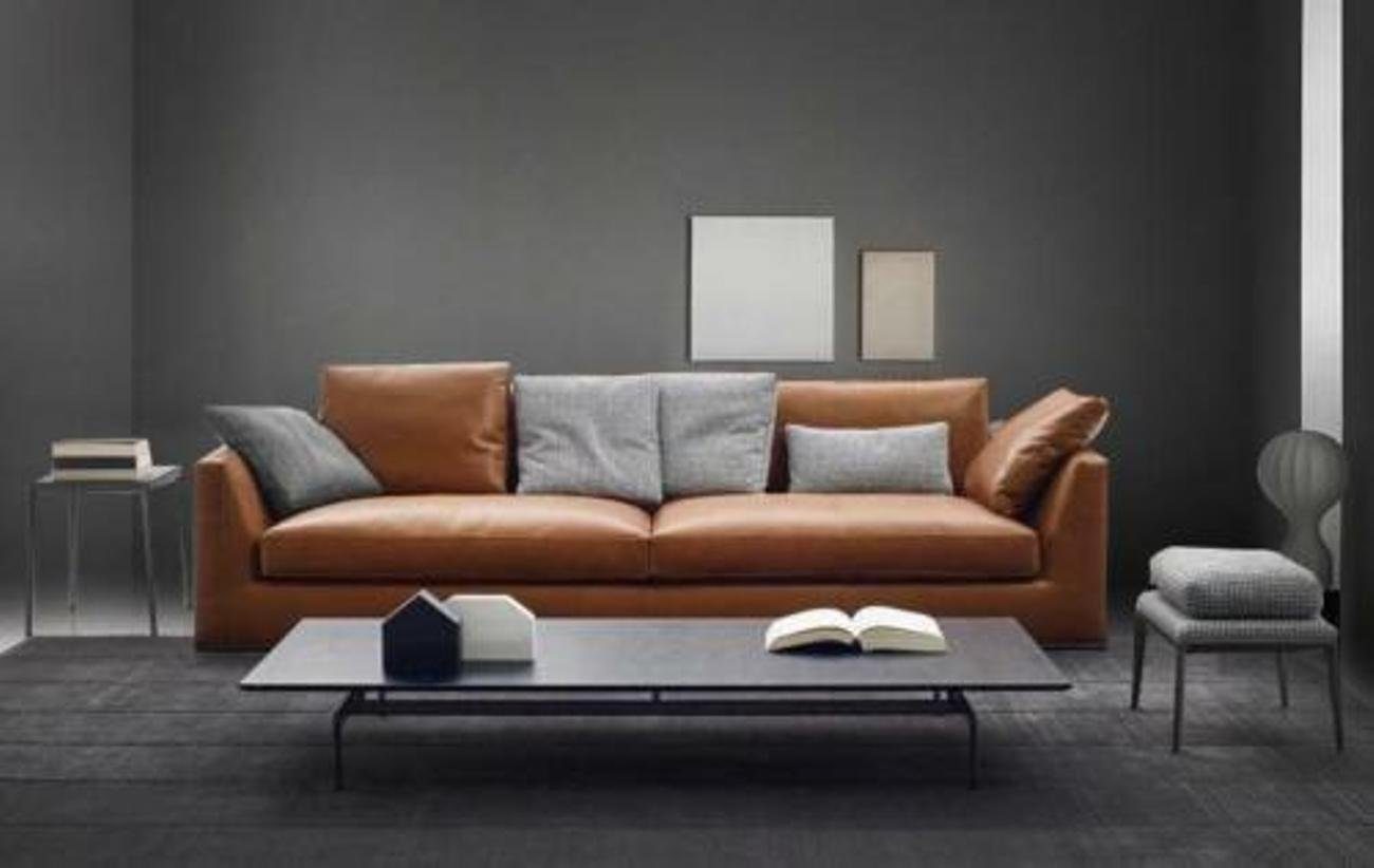 JVmoebel Wohnzimmer-Set, Sofa XXL Set Couchen 3+3 Couch Sofas Garnitur 2tlg Leder Polster Big