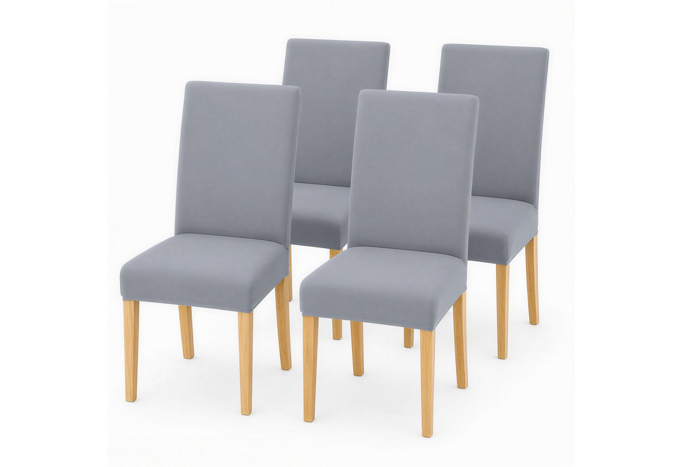 BlingBin Stuhlhusse 4er Set Stretch Stuhlbezug Waschbare Esszimmerstuhl, Schützt vor Spritzern, Flecken & Abnutzung, für Küche,Esszimmer,Hotel