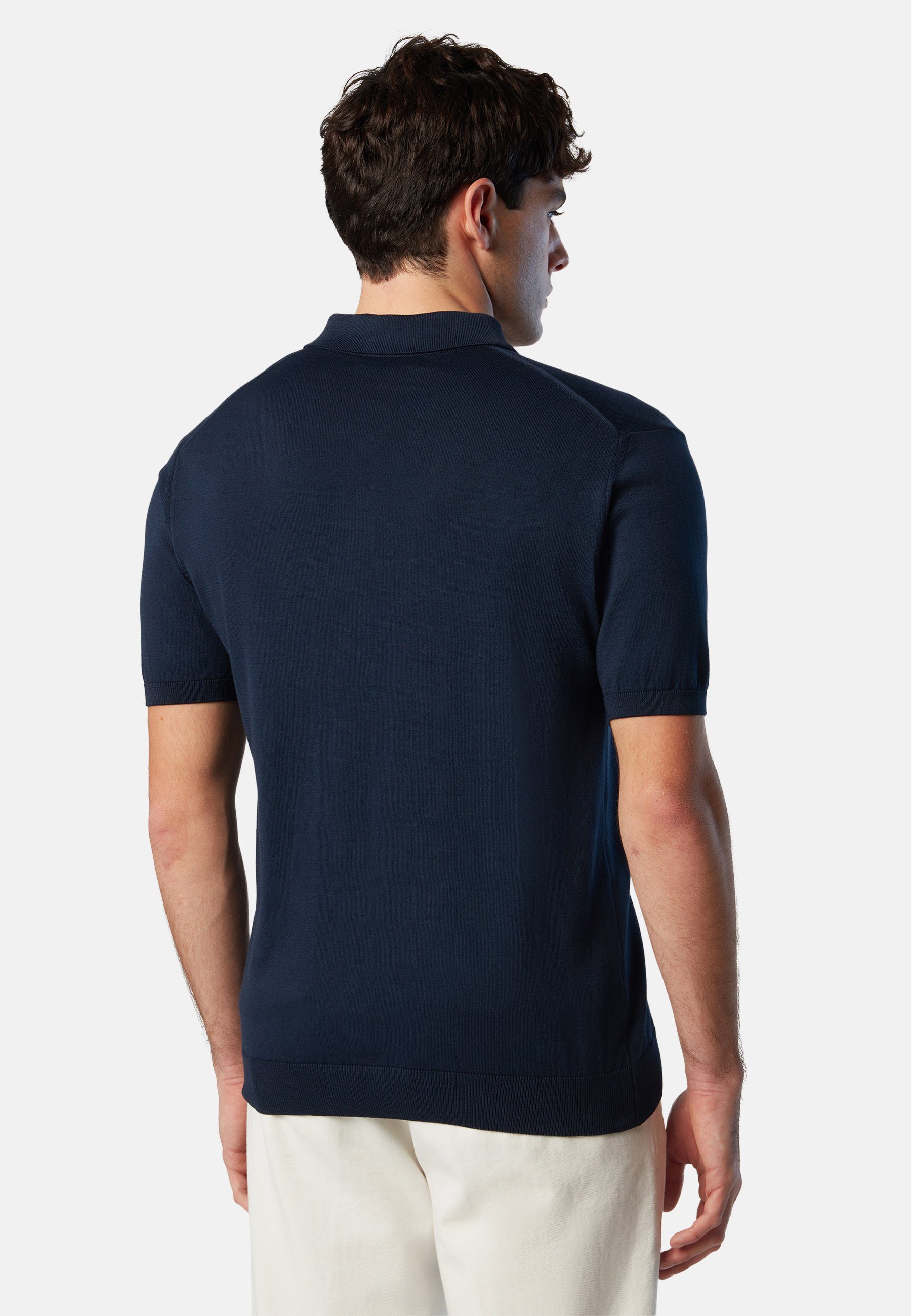 klassischem Bio-Baumwolle mit BLUE aus Design Sails Poloshirt North Poloshirt