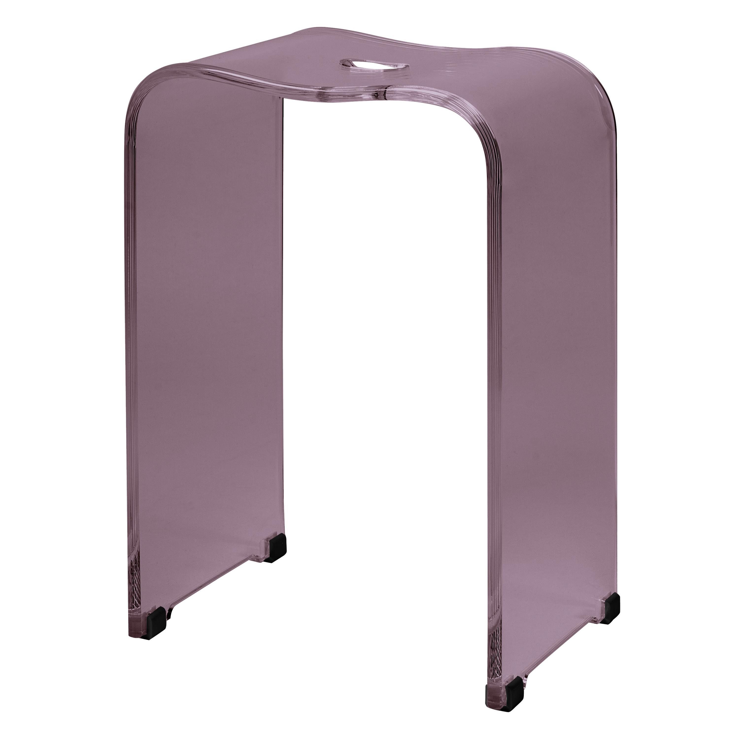 bremermann Dusch- und Badhocker Badhocker, Duschhocker aus Acryl, ca. 33 x 27,5 x 48 cm, ergonomisch, belastbar bis 130 kg