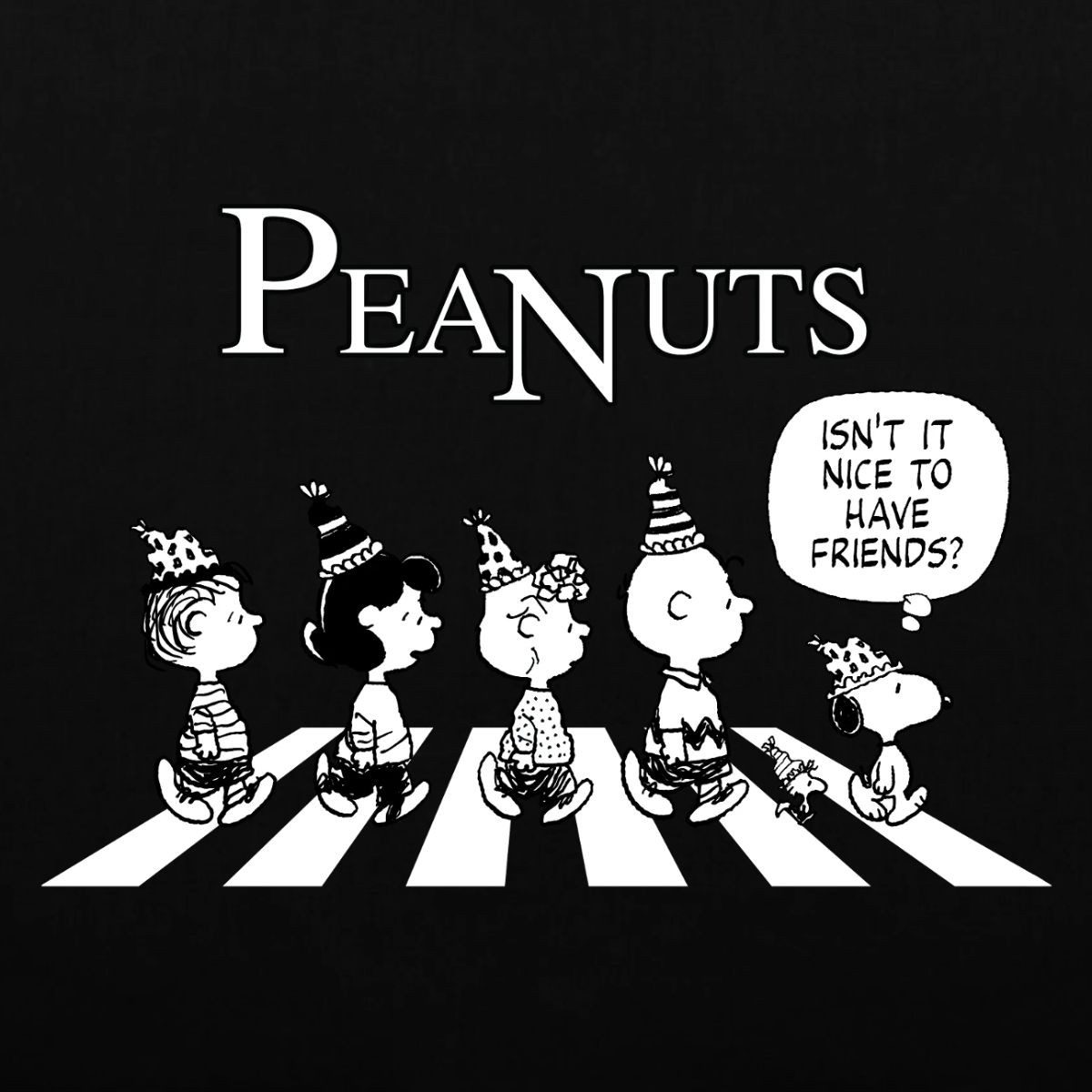 Spreadshirt Henkeltasche Peanuts Snoopy, Charlie, Stella & Lucy Geburtstag Stoffbeutel (1-tlg)