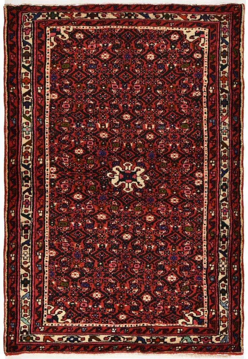 Orientteppich Hosseinabad 109x164 Handgeknüpfter Orientteppich / Perserteppich, Nain Trading, rechteckig, Höhe: 12 mm | Kurzflor-Teppiche