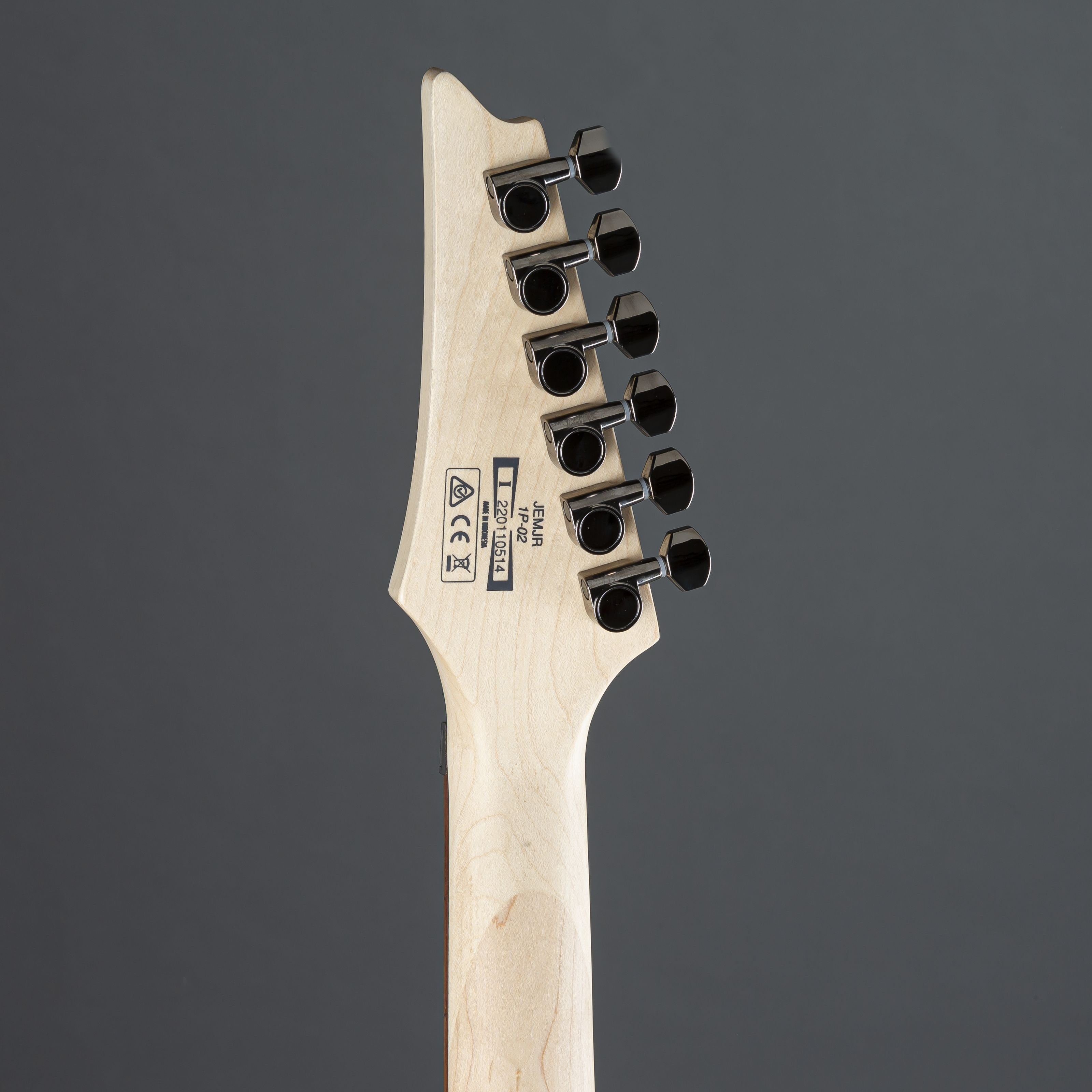 Ibanez E-Gitarre, E-Gitarren, Ibanez Modelle, JEMJR-BK Steve Vai Jem Jr. Black - E-Gitarre