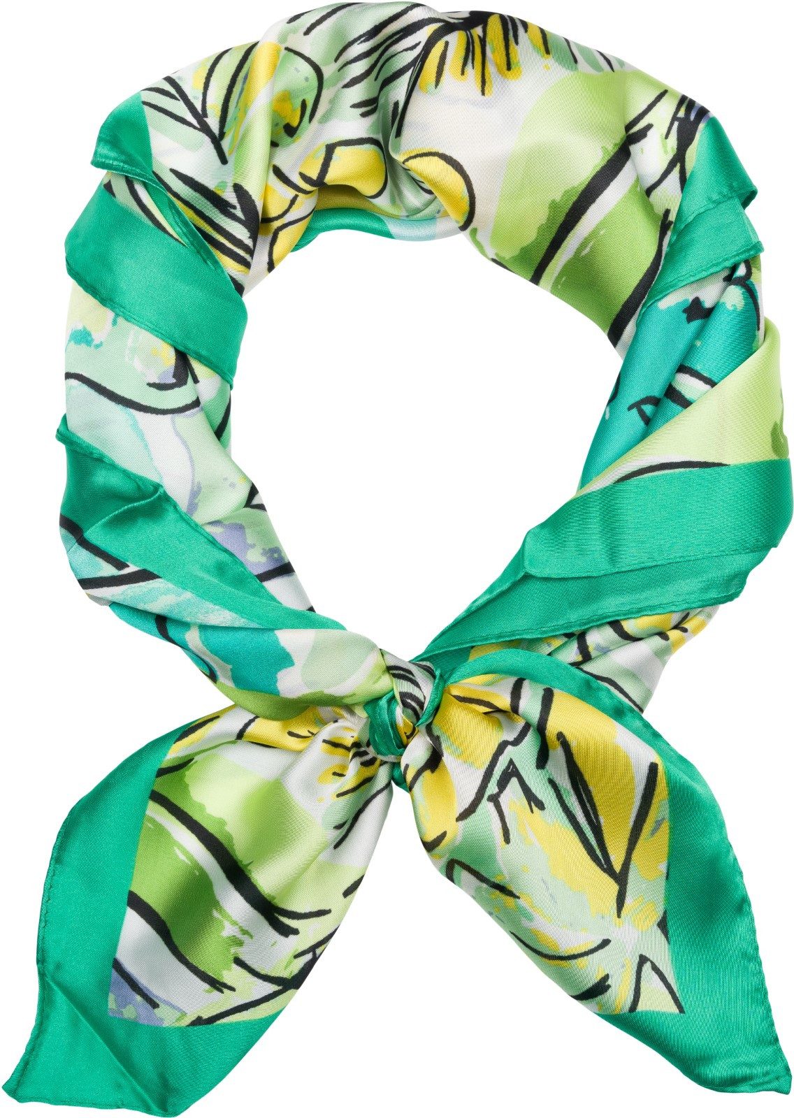 styleBREAKER Modetuch Halstuch Palmen Muster Popart Style, (1-St)