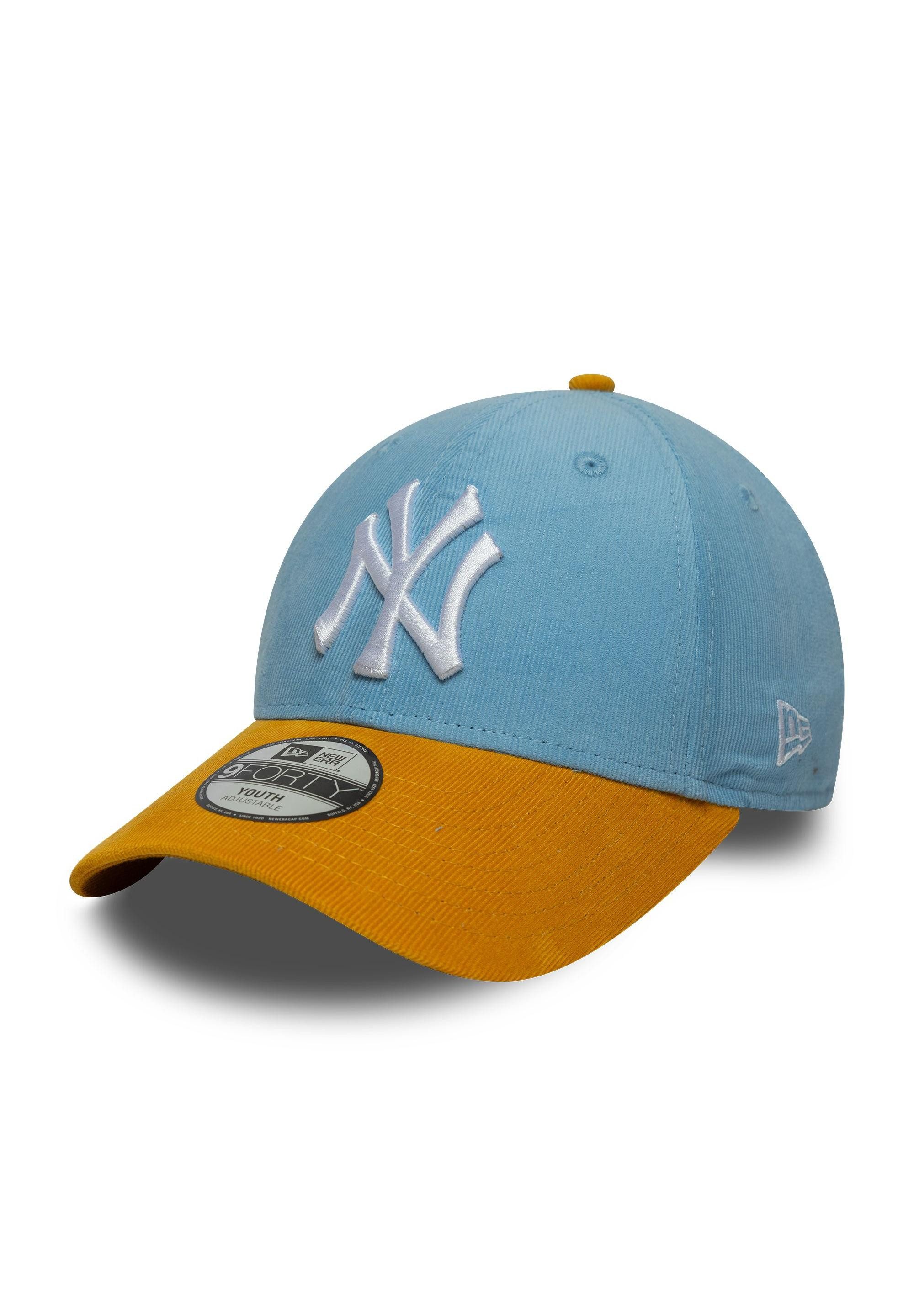 Baseball Cap New York Yankees Cord 9Forty Kids Strapback Cap New Era Gelb Blau