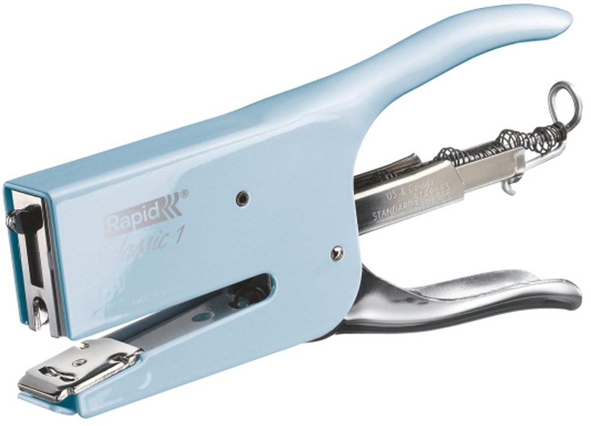Heftgerät Heftzange K1 Metall 50 Blatt Heftklammerntyp 24/6-8 hellblau
