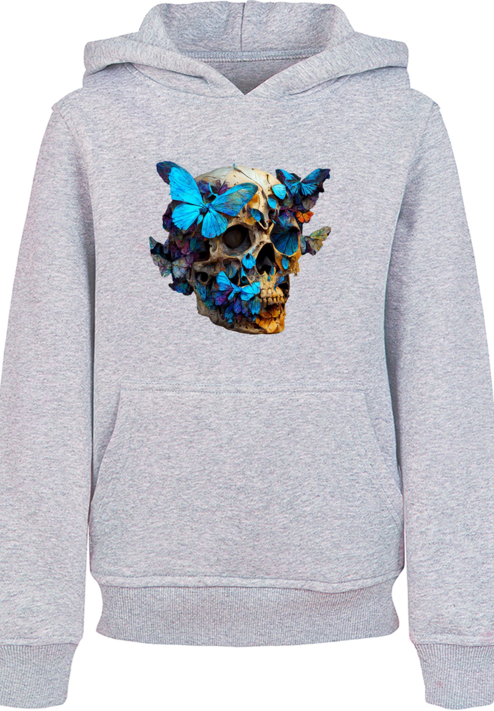 F4NT4STIC Kapuzenpullover Schmetterling Skull HOODIE UNISEX Print