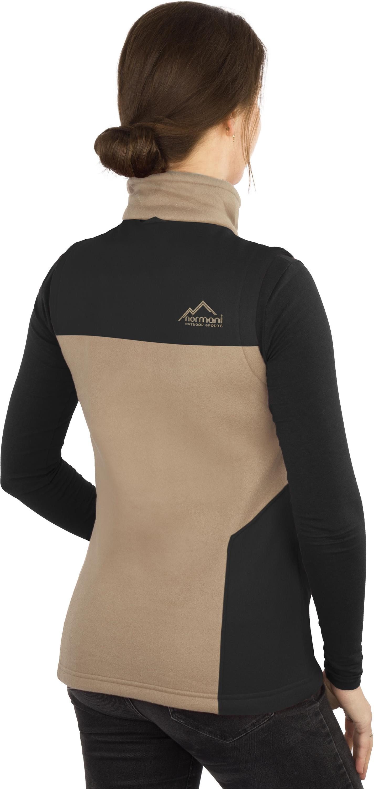 normani Fleeceweste Damen Fleeceweste Barrie Übergangsweste mit Reißverschlusstaschen - Ärmellose Jacke