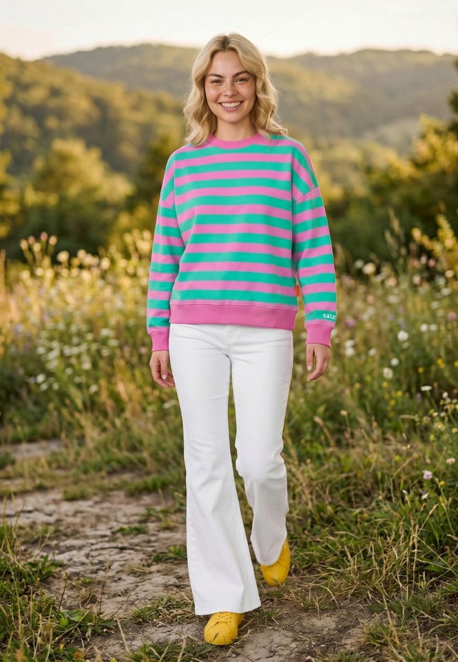 salzhaut Longpullover ARFEN Damen Relaxed-Fit salzhaut – nordisch frisch, lässig und frech für jeden Tag!