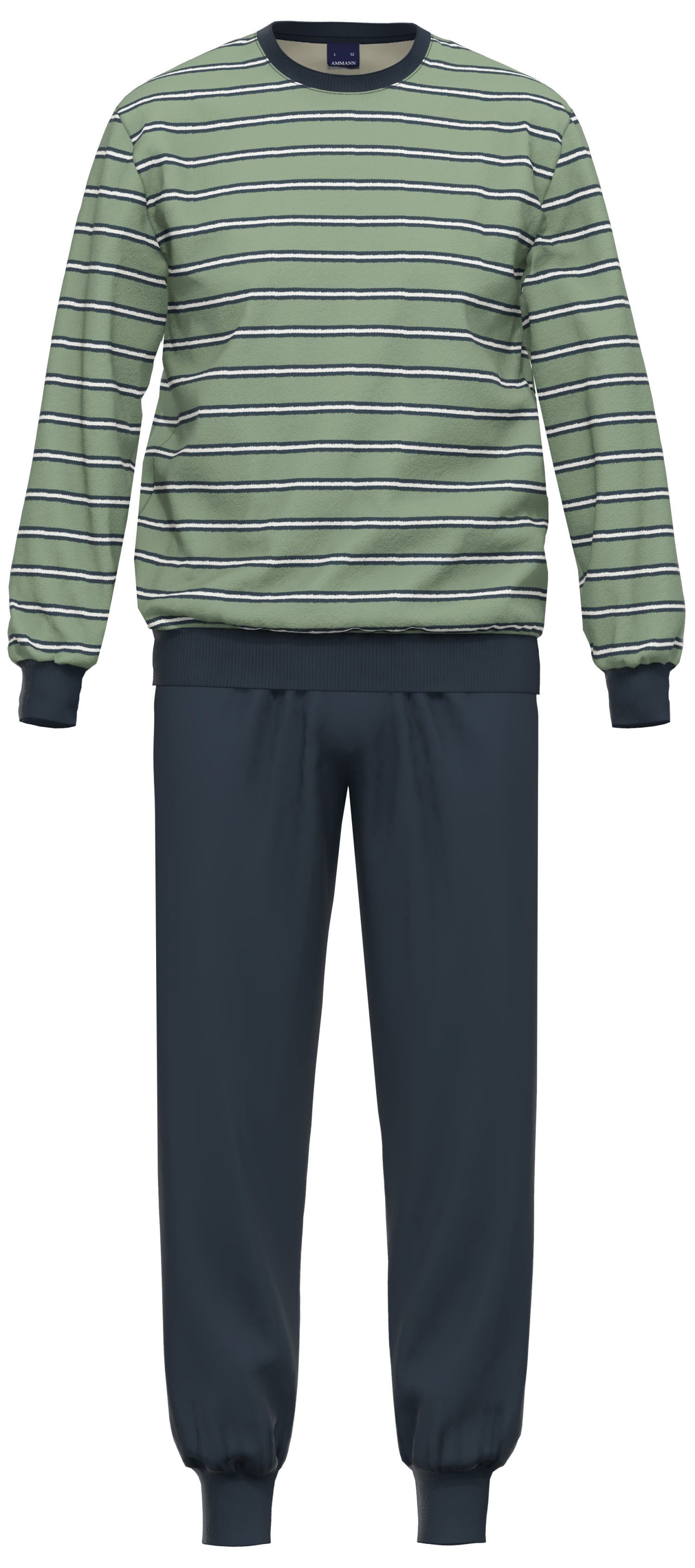 Schlafanzug Herren Frottee Pyjama