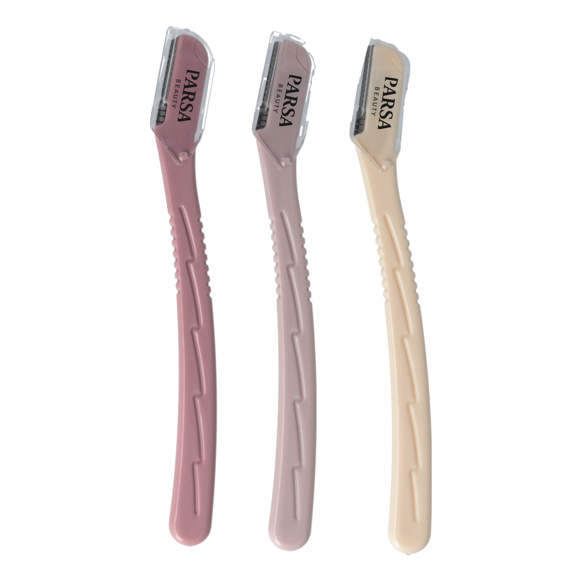 PARSA Beauty Gesichtshaarentferner Essential Augenbrauen- & Gesichtshaartrimmer in bunt, 3 Stück