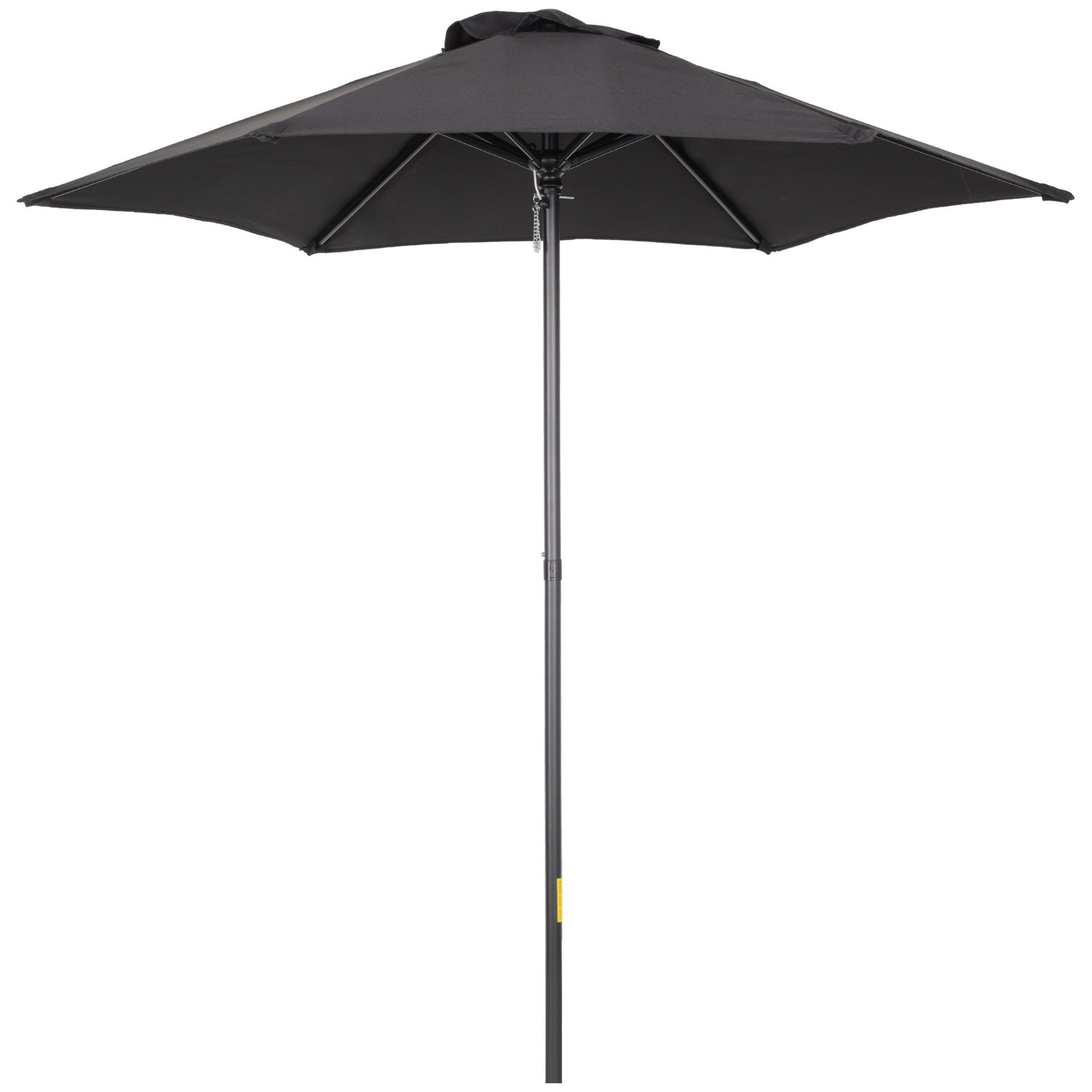 Outsunny Sonnenschirm mit Knickfunktion, sechseckig, windfest, günstig online kaufen
