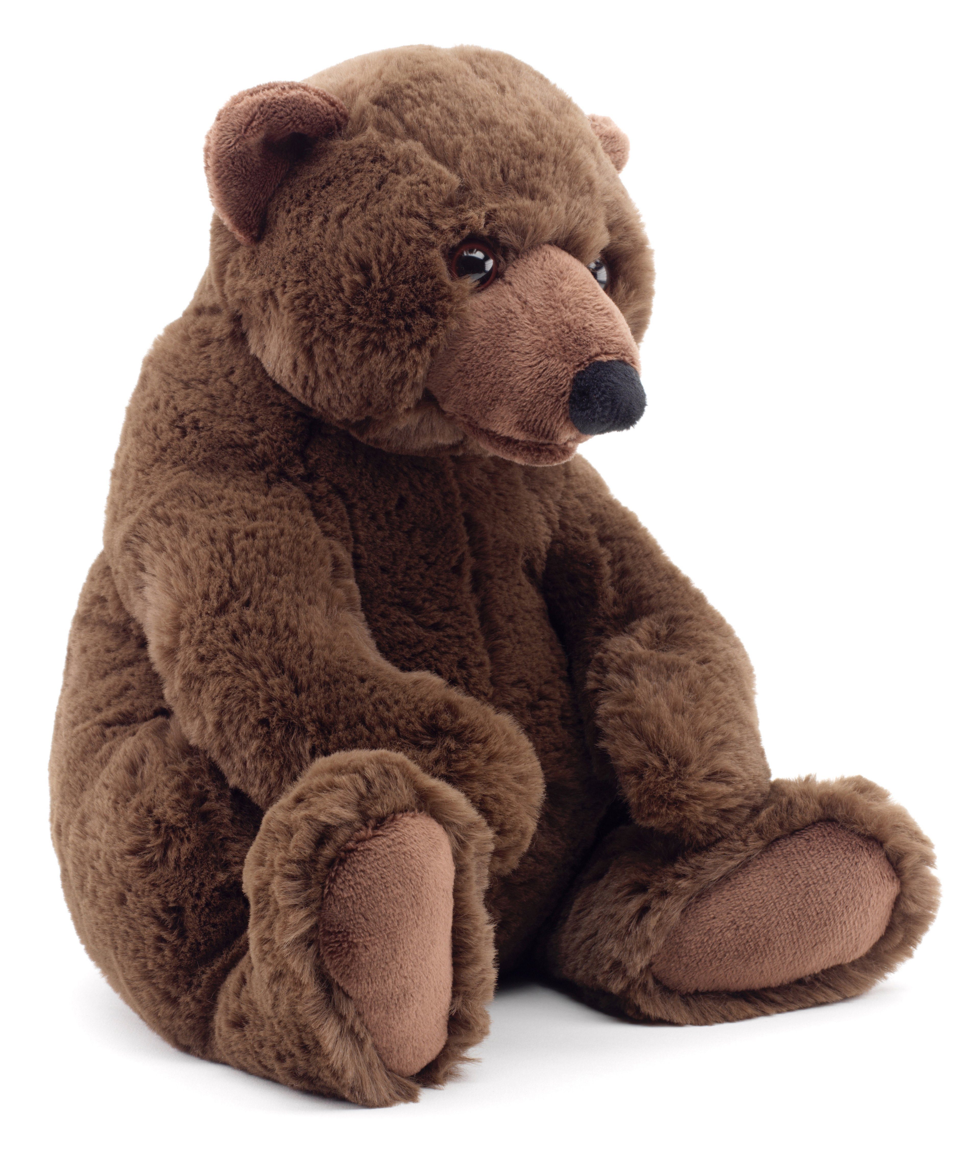 Uni-Toys Kuscheltier "Maxi", Braunbär - superweich - 27 cm - Plüsch-Bär, Teddy, Teddybär, zu 100 % recyceltes Füllmaterial