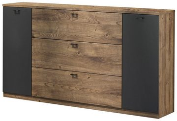 Feldmann-Wohnen Kommode Atlanta (1 St), 155x40x93cm Ribbeck eiche dunkelgrau