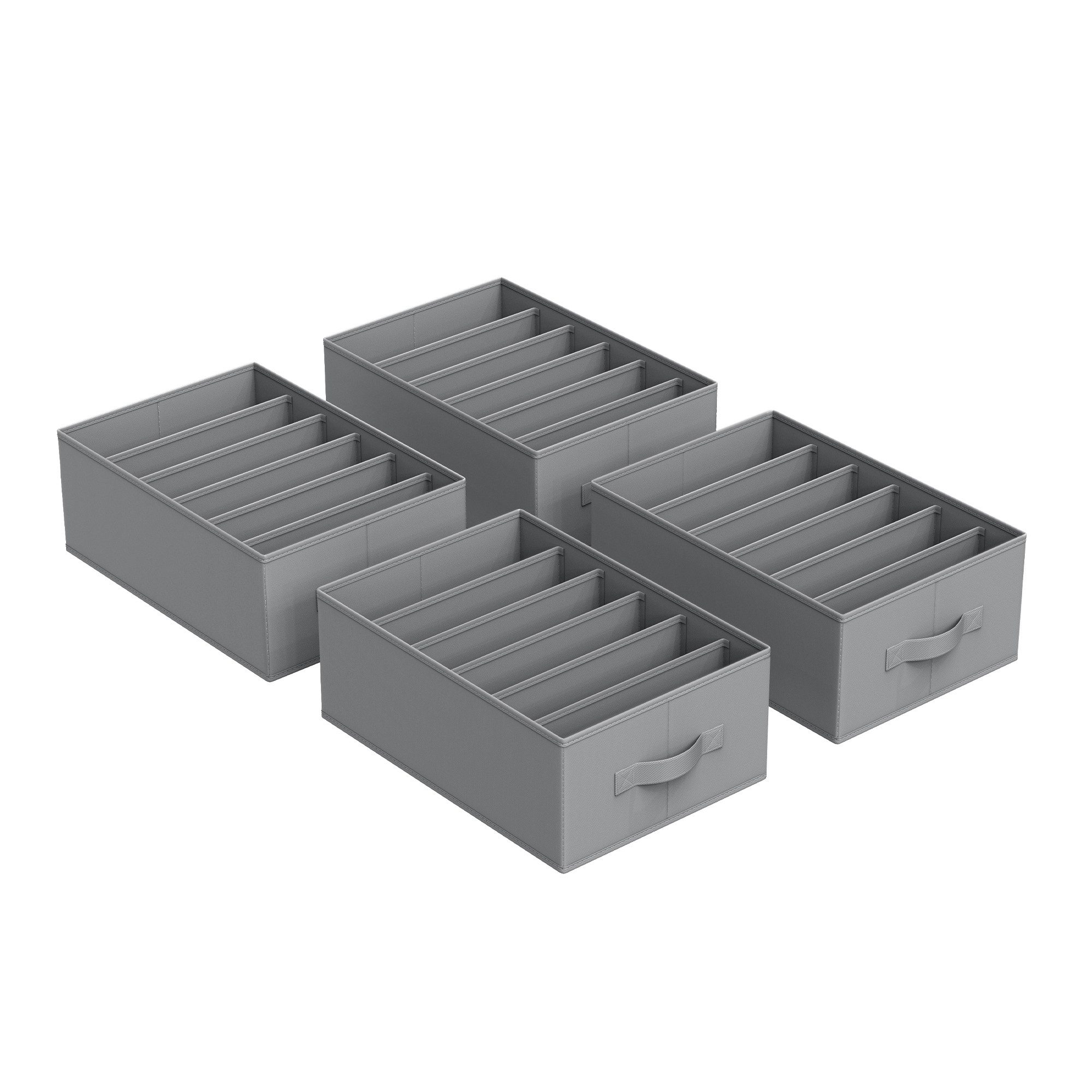 SONGMICS Aufbewahrungsbox Kleiderschrank-Organizer (4 St., Aufbewahrungsbox günstig online kaufen