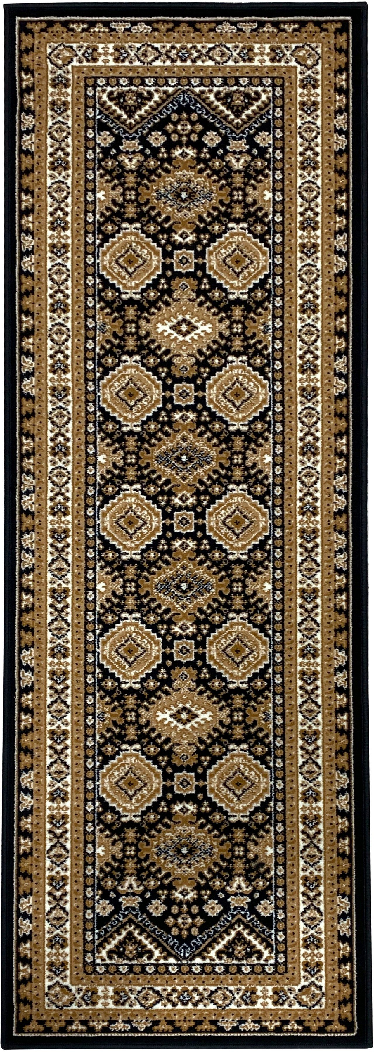 OTTO home Läufer Diantha, rechteckig, Höhe: 7 mm, Orient-Optik, mit Bordüre, Läufer, Brücke, Kurzflor, elegant