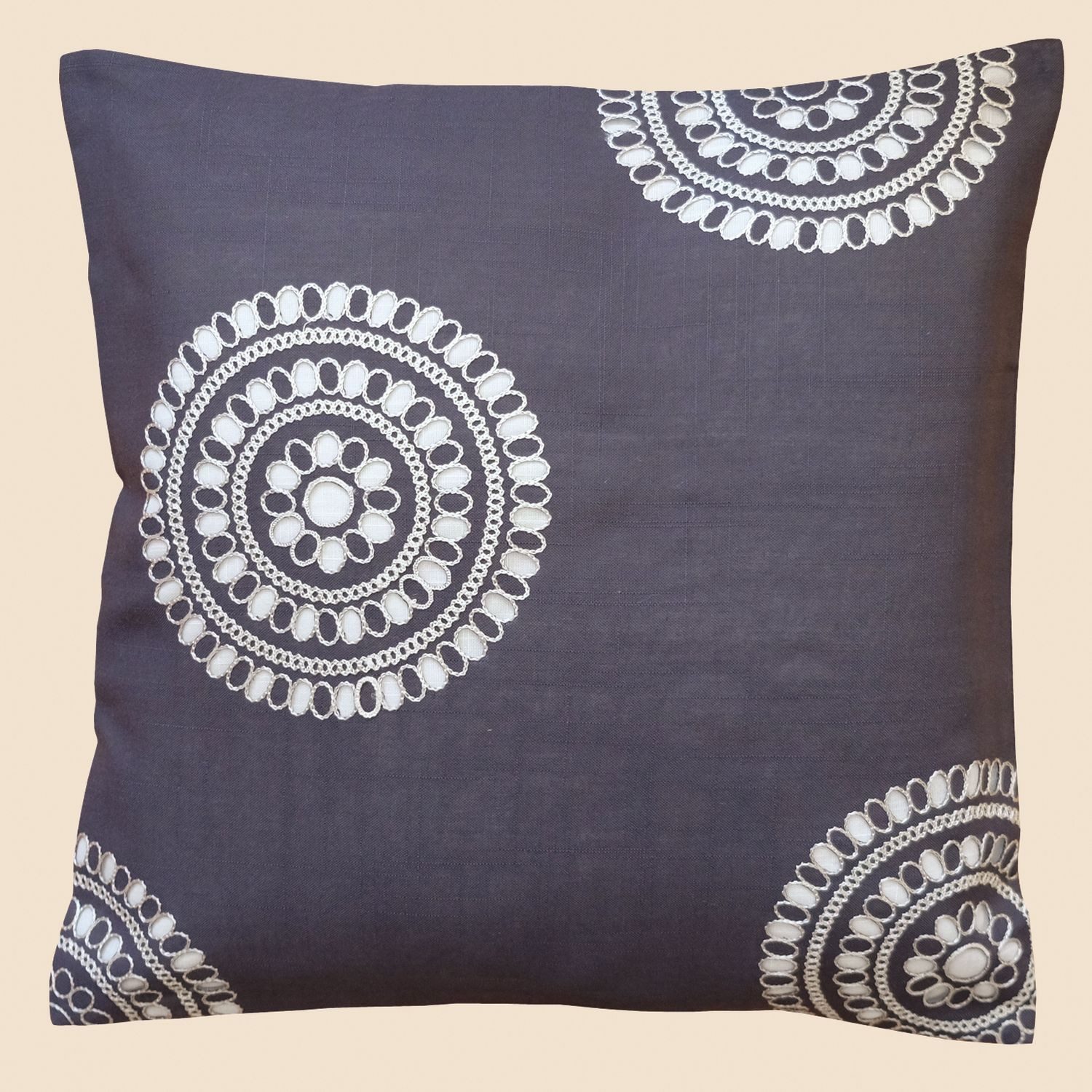 texpot Подушкиhülle Stickerei Kreise Декоративные подушки Sofakissen modern Подушкиhülle, (1 Stück)