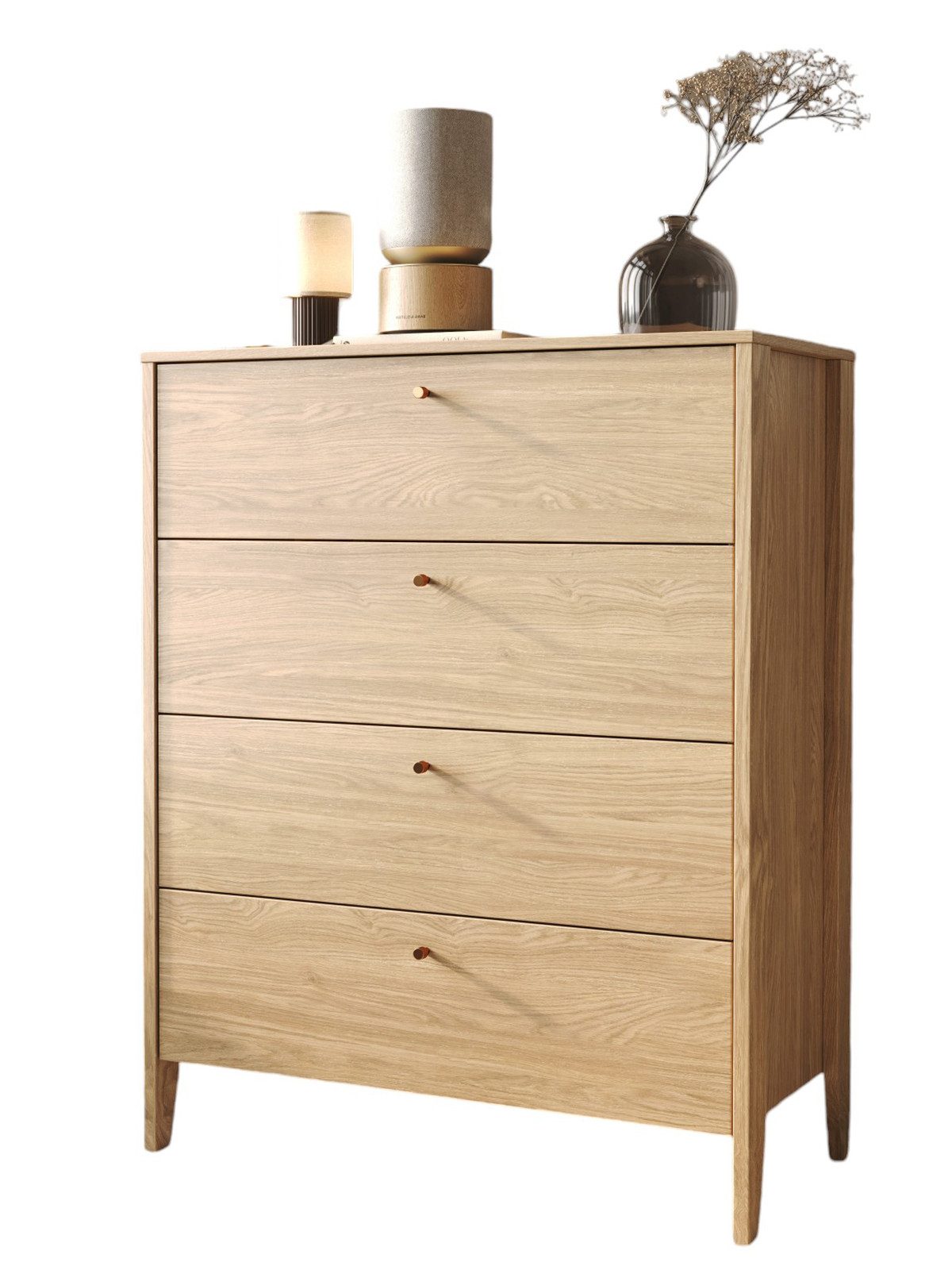 Compleo Schubkastenkommode MAKS Skandinavisch design, 4 Schubladen 92x45x116 cm