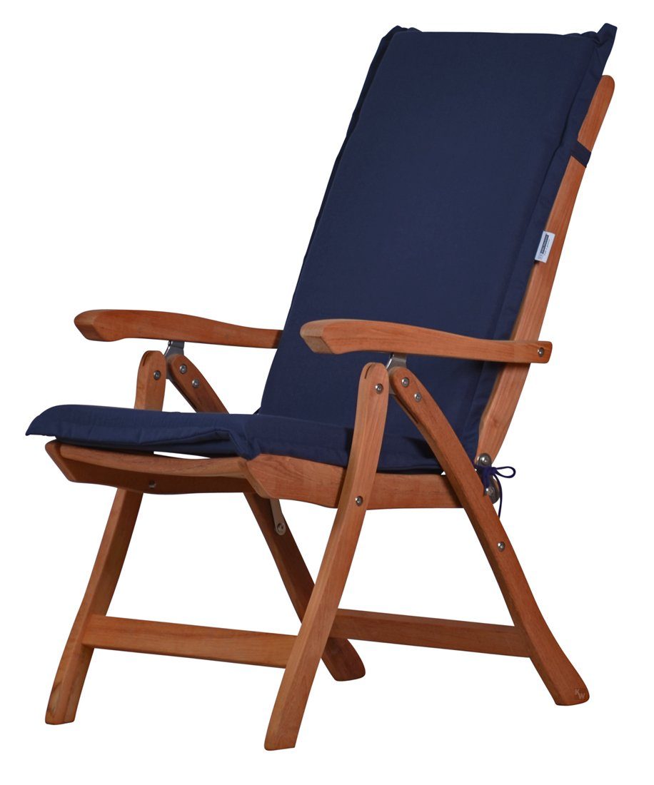 Kai Wiechmann Gartenstuhl »Set Teak Hochlehner Pisa mit Polsterauflage
