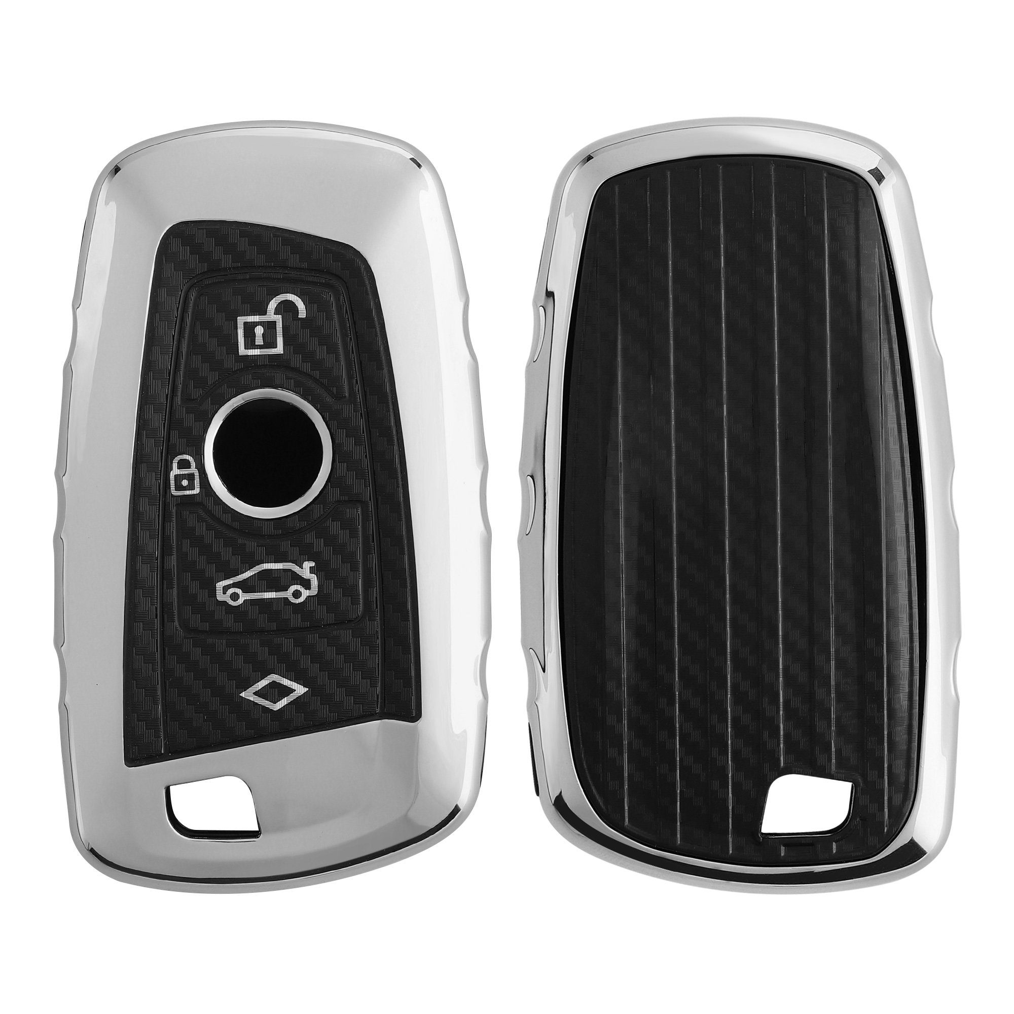 Schlüsseltasche Hülle für BMW 3-Tasten Funk Autoschlüssel (nur Keyless Go)