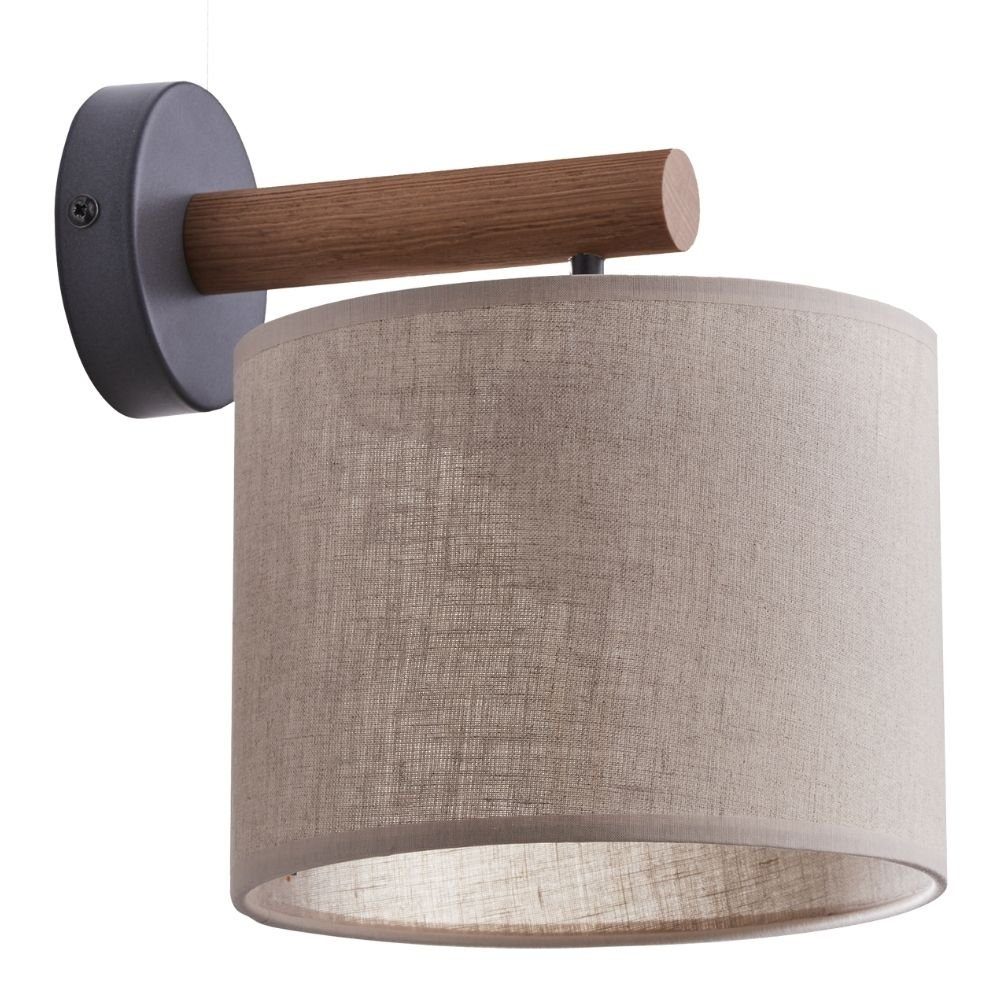 Schwarz Beige Jana warmweiss, famlights Leuchtmittel Wandleuchte, Nein, Wandlampe, und Wandleuchte Angabe, E27, Wandlicht enthalten: Wandleuchte, keine in