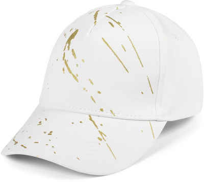 styleBREAKER Baseball Cap (1-St) Baseball Cap mit goldenen Farbspritzern