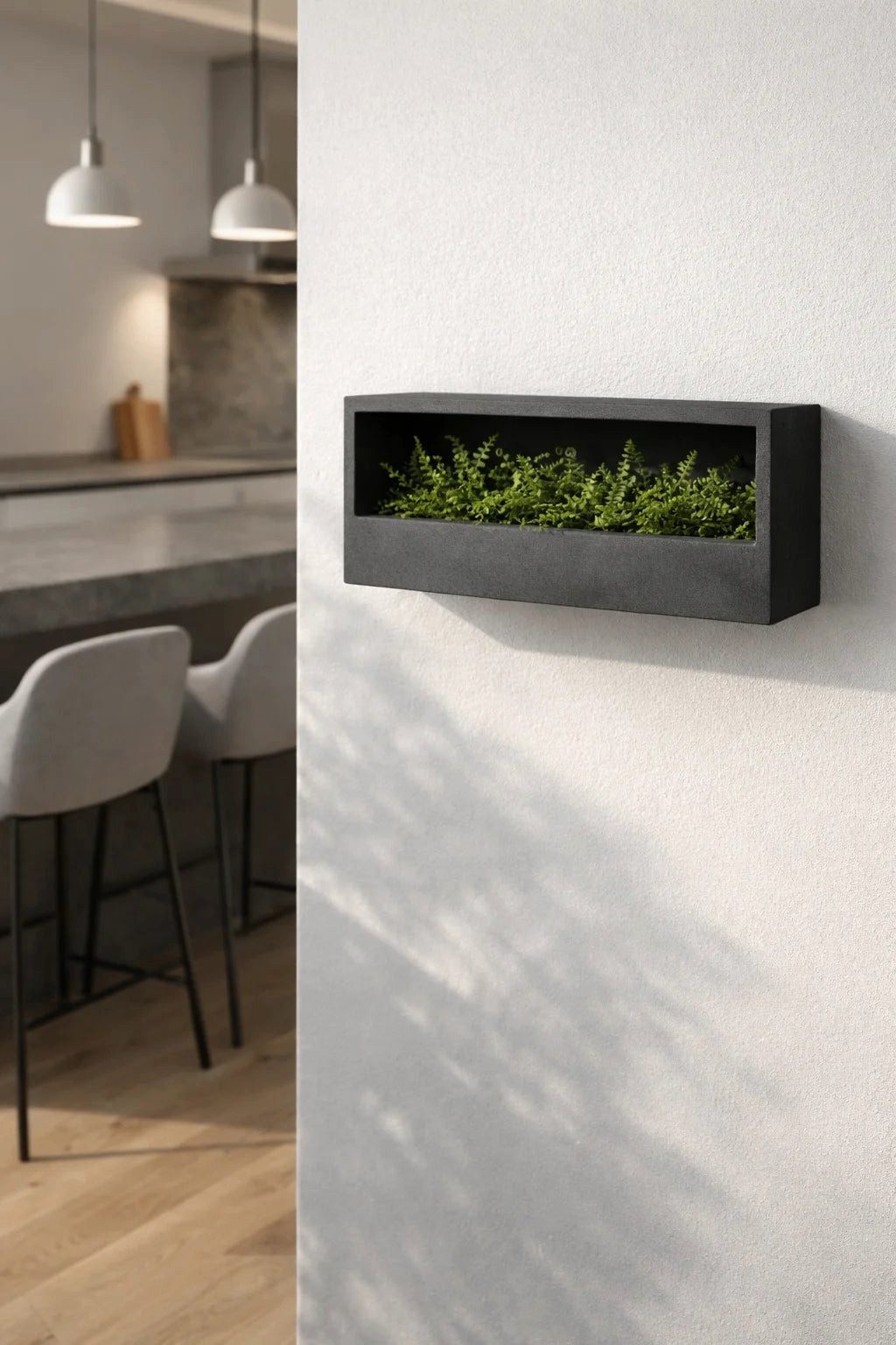 finestgreen Pflanzschale Hanging Wally Balcony, Robust & leicht – frostfest für Innen- und Außenbereich