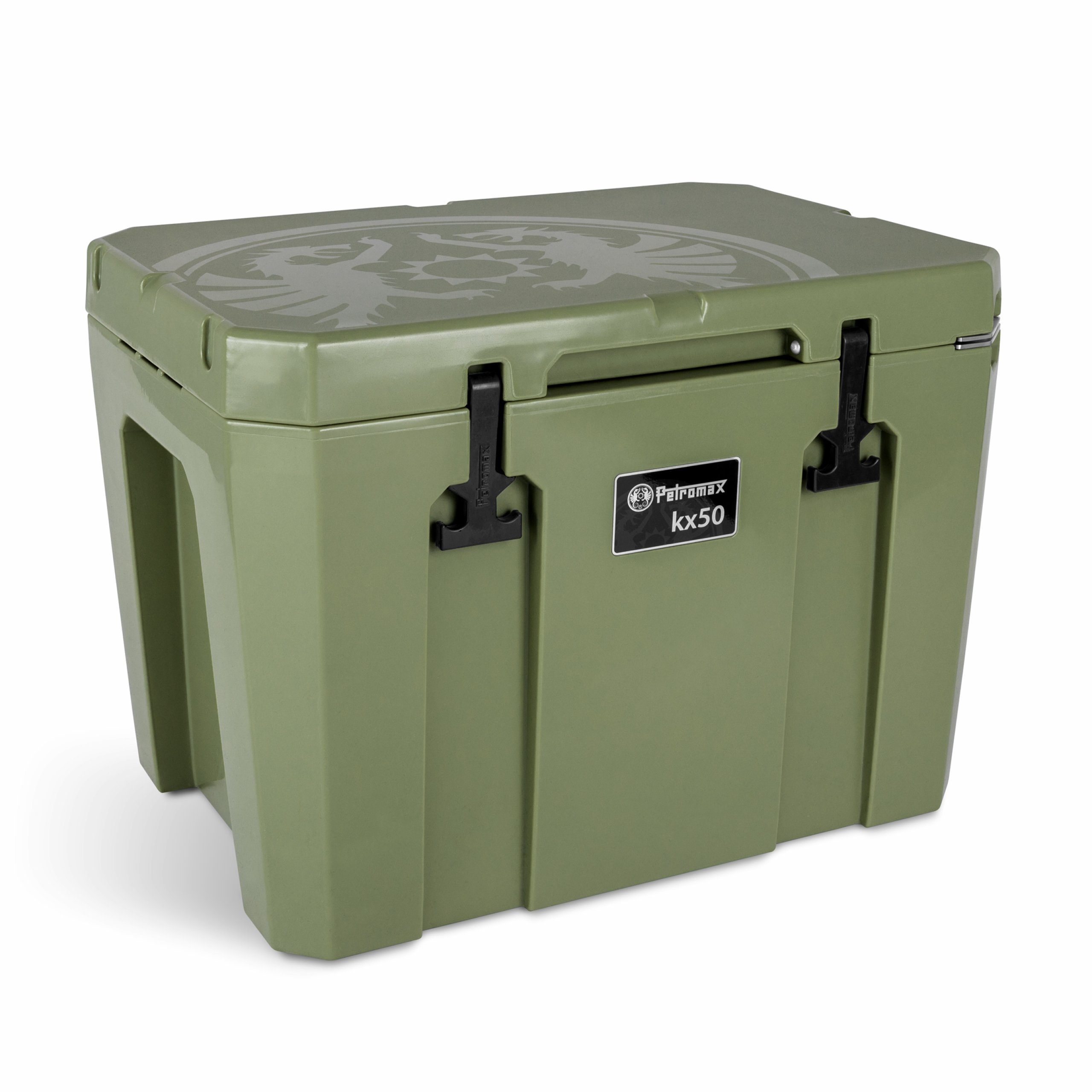 Petromax Kühlbox Petromax Kühlbox 50 Liter kx50 Oliv für Camping, Angeln und
