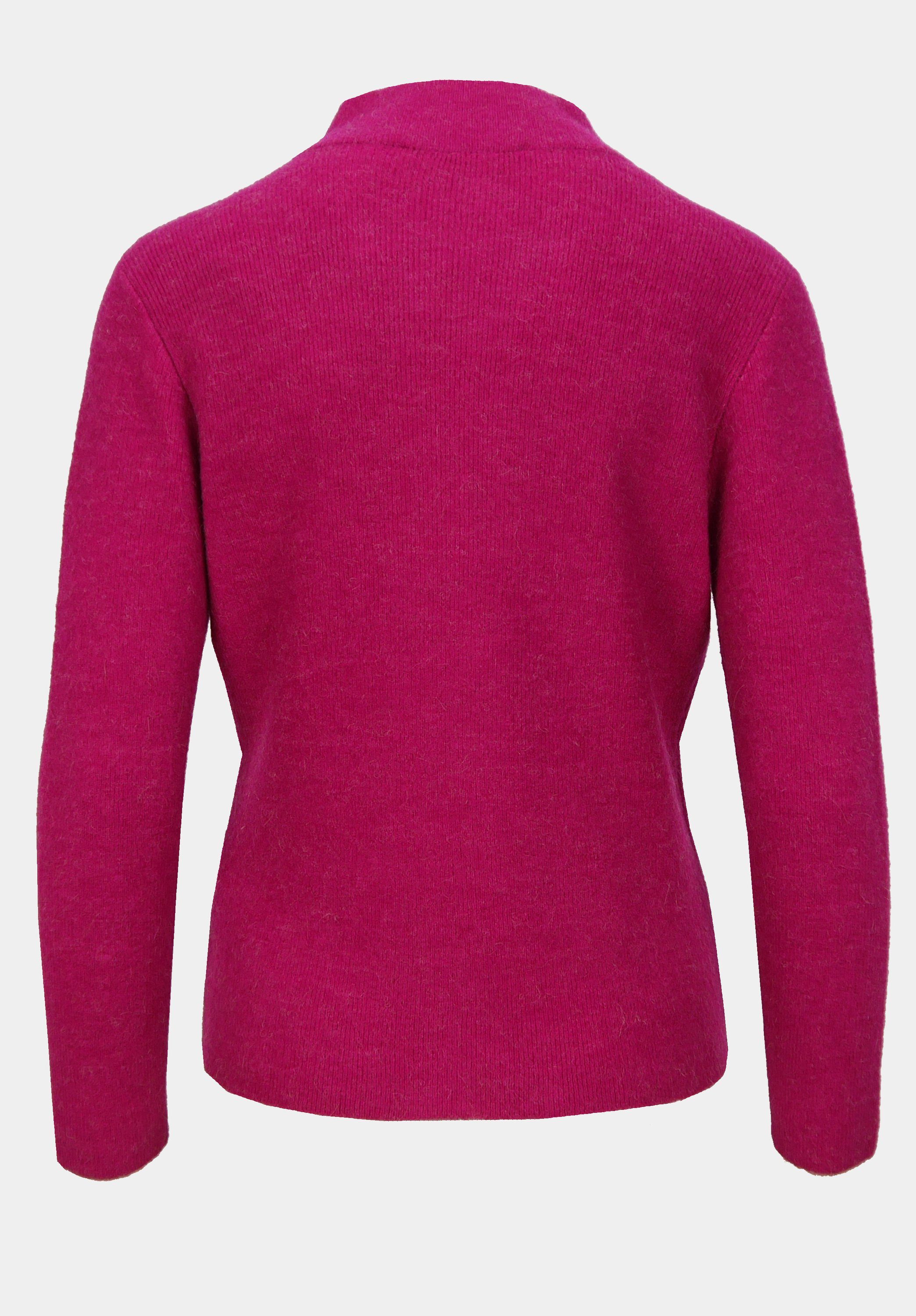 bianca Strickjacke KOSMOS mit in pink Ausschnitt melange modernem angesagten Farben cool und