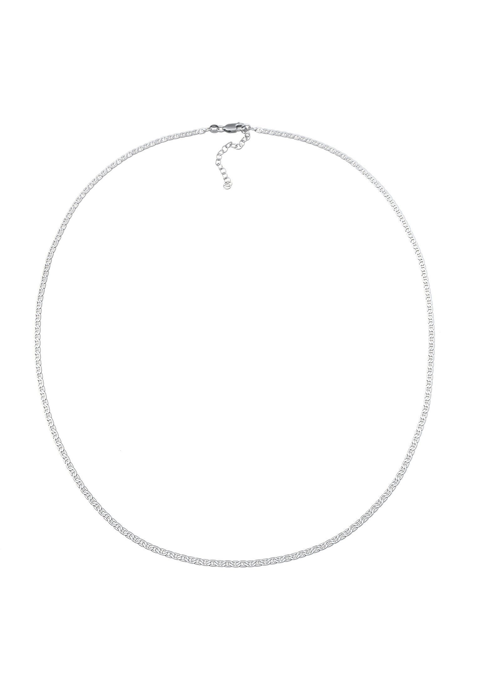 Kuzzoi Silberkette Herren Stäbchenpanzerkette Basic 925 Silber