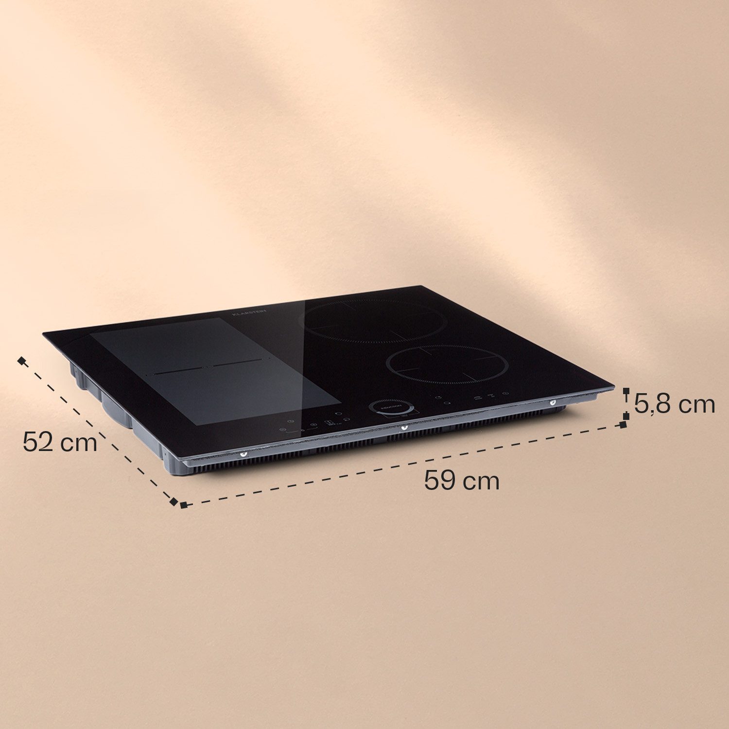 Klarstein Induktions-Kochfeld CP4-Delicatessa60HY CP4-Delicatessa60HY, Einbau Induktionskochfeld 4 Kochfelder Platten Induktionsherd autark