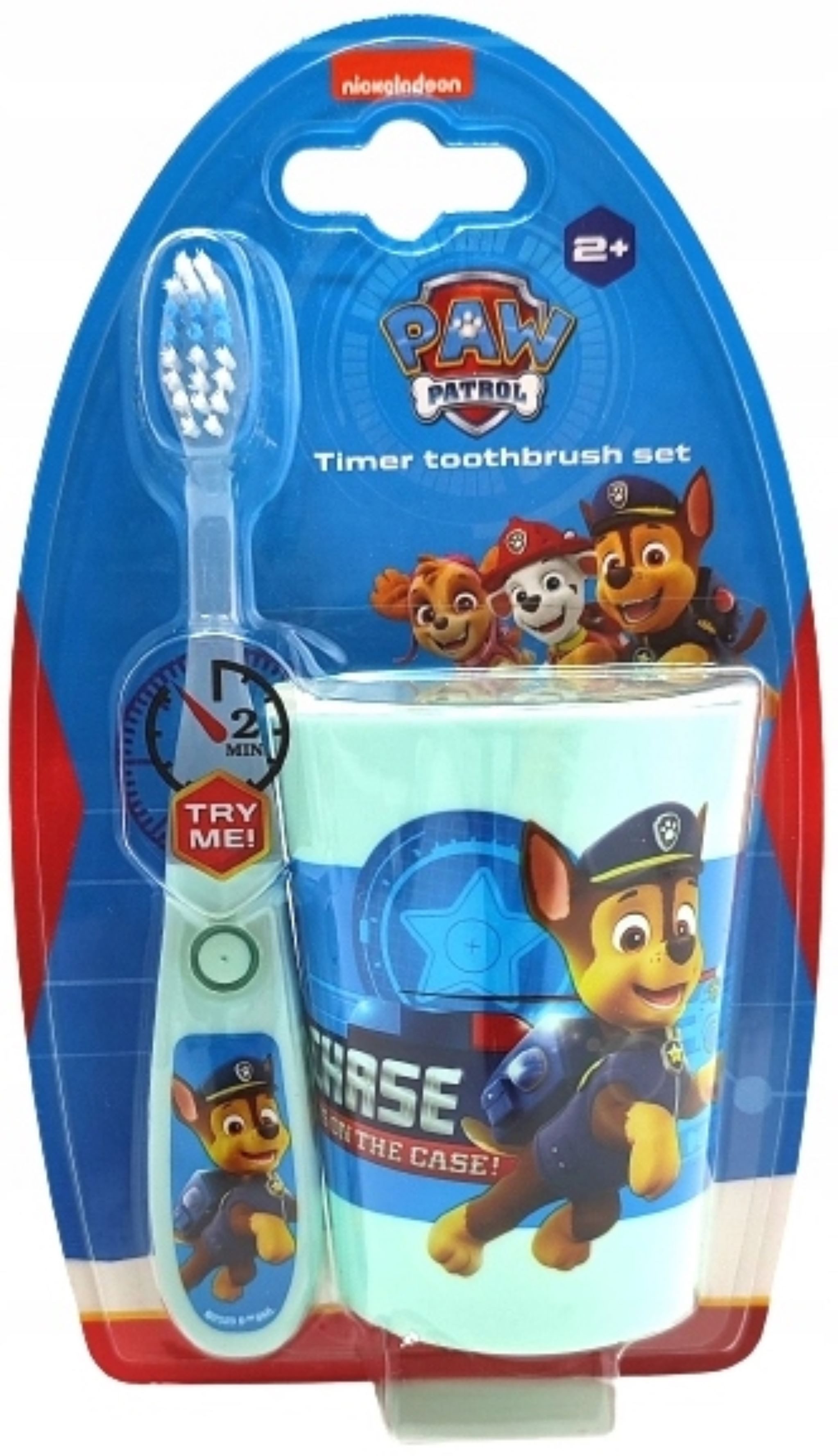 Zahnbürste PAW Patrol Zahnbürste mit Timer + Becher für Kinder