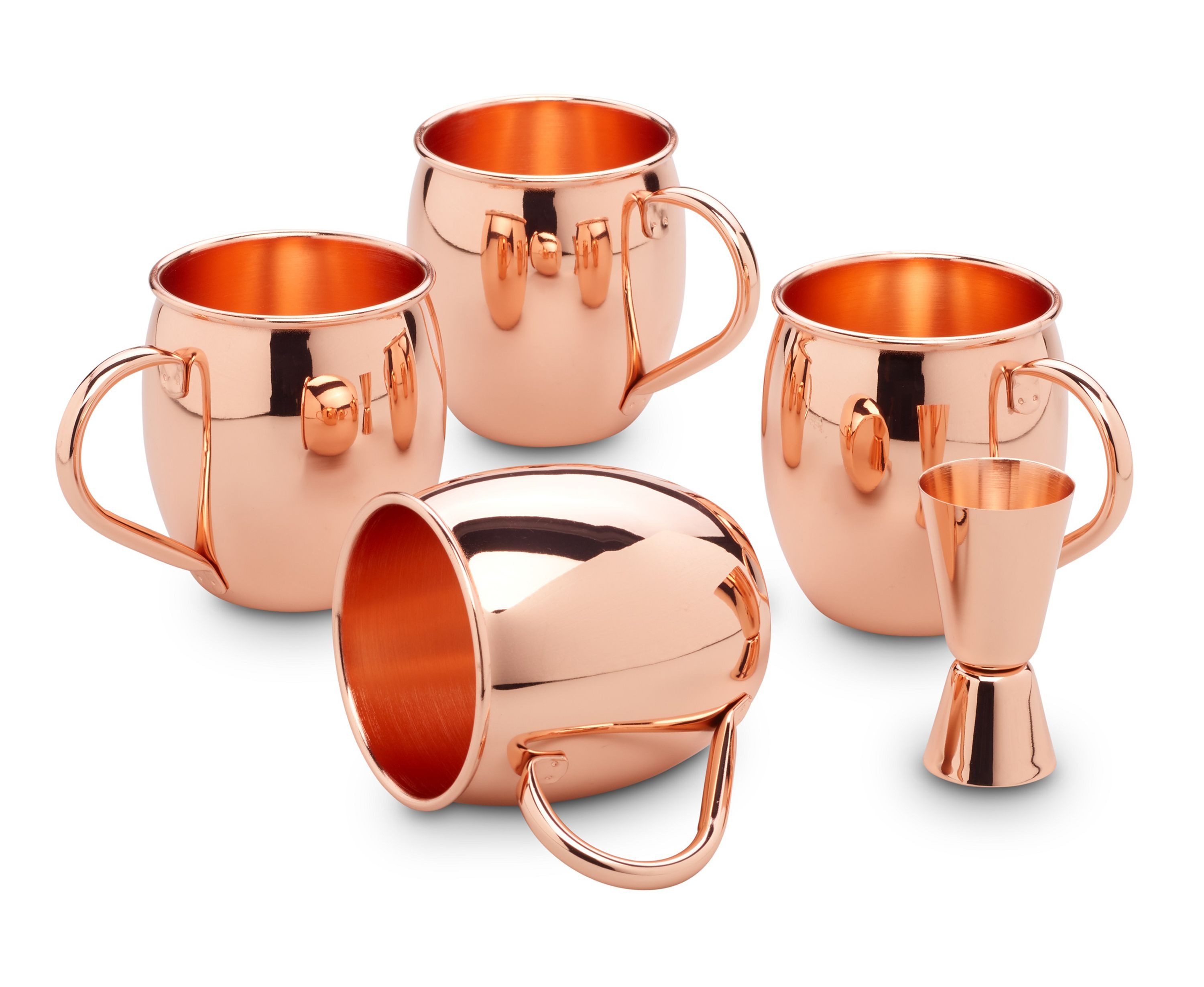 ECHTWERK Tasse EW-MM-1755G Moscow Mule Kupferbecher 5tlg, 5-tlg., Edelstahl