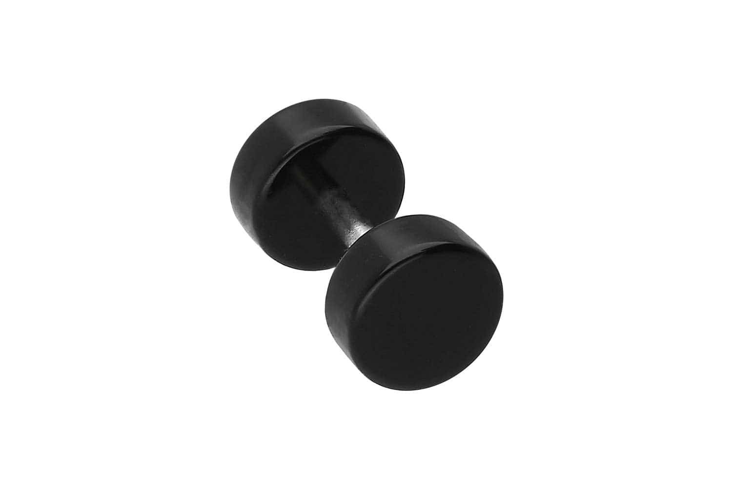 PIERCINGLINE Fake-Ear-Plug Acryl Fake Plug SCHWARZ (Fake Plugs, 1-tlg)