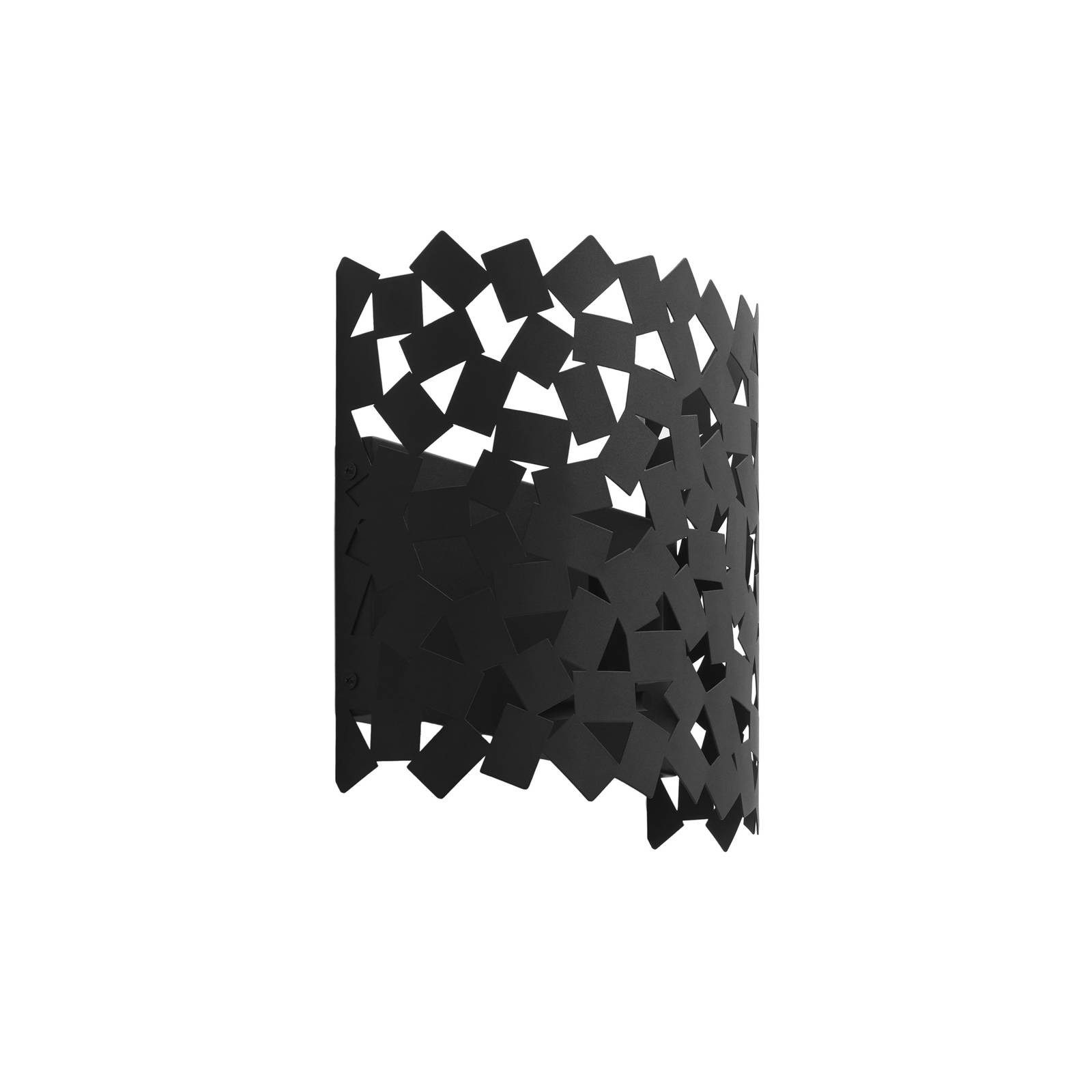 Lucande Wandleuchte Aeloria, Metall, Schwarz IP20, 1 x 15 W LED