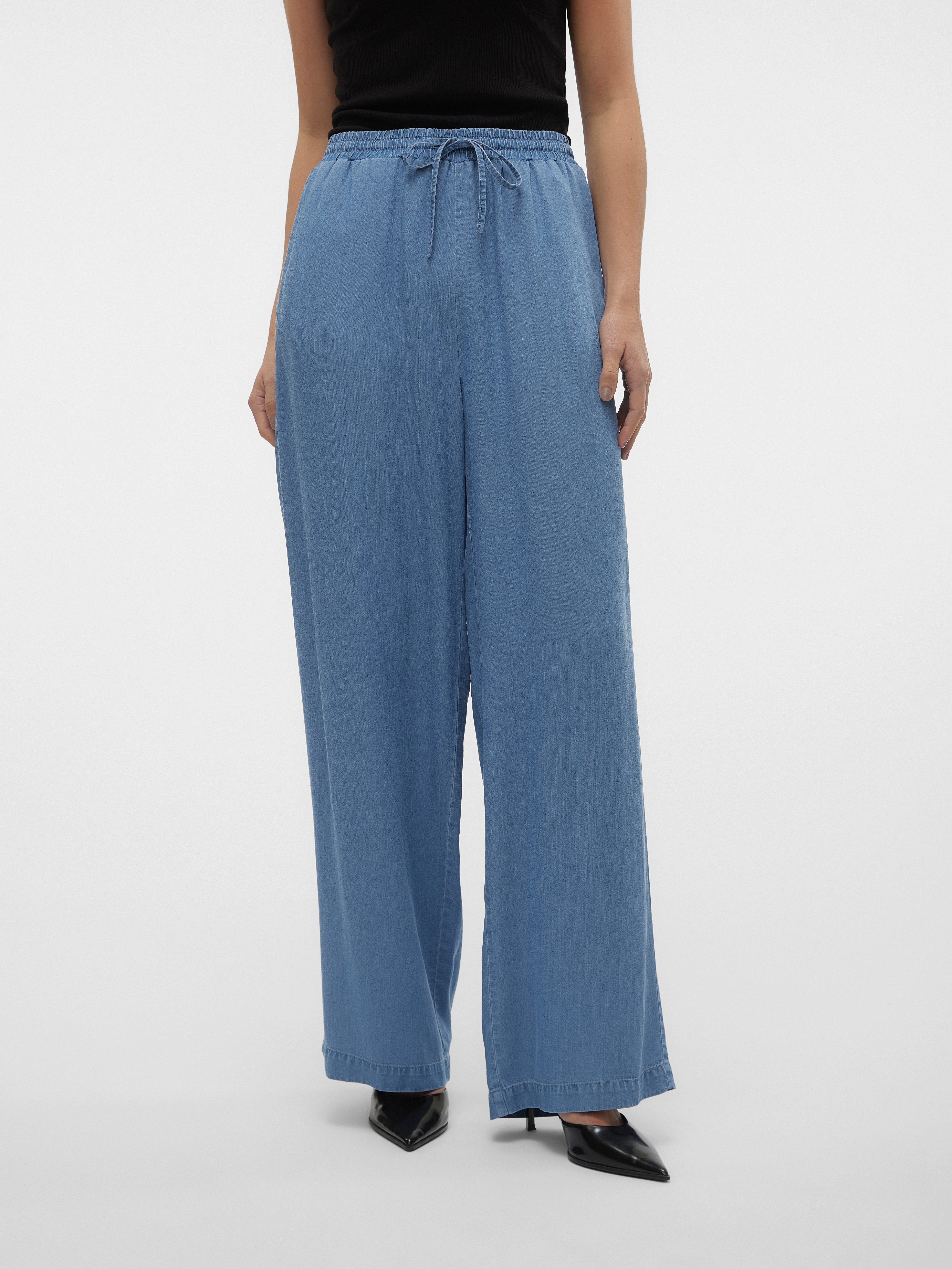 Schlupfhose VMBREE HW LONG LOOSE TENCEL PANTS GA
