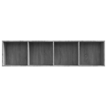 furnicato Bücherregal Bücherregal/TV-Schrank Grau Sonoma 143x30x36 cm Holzwerkstoff