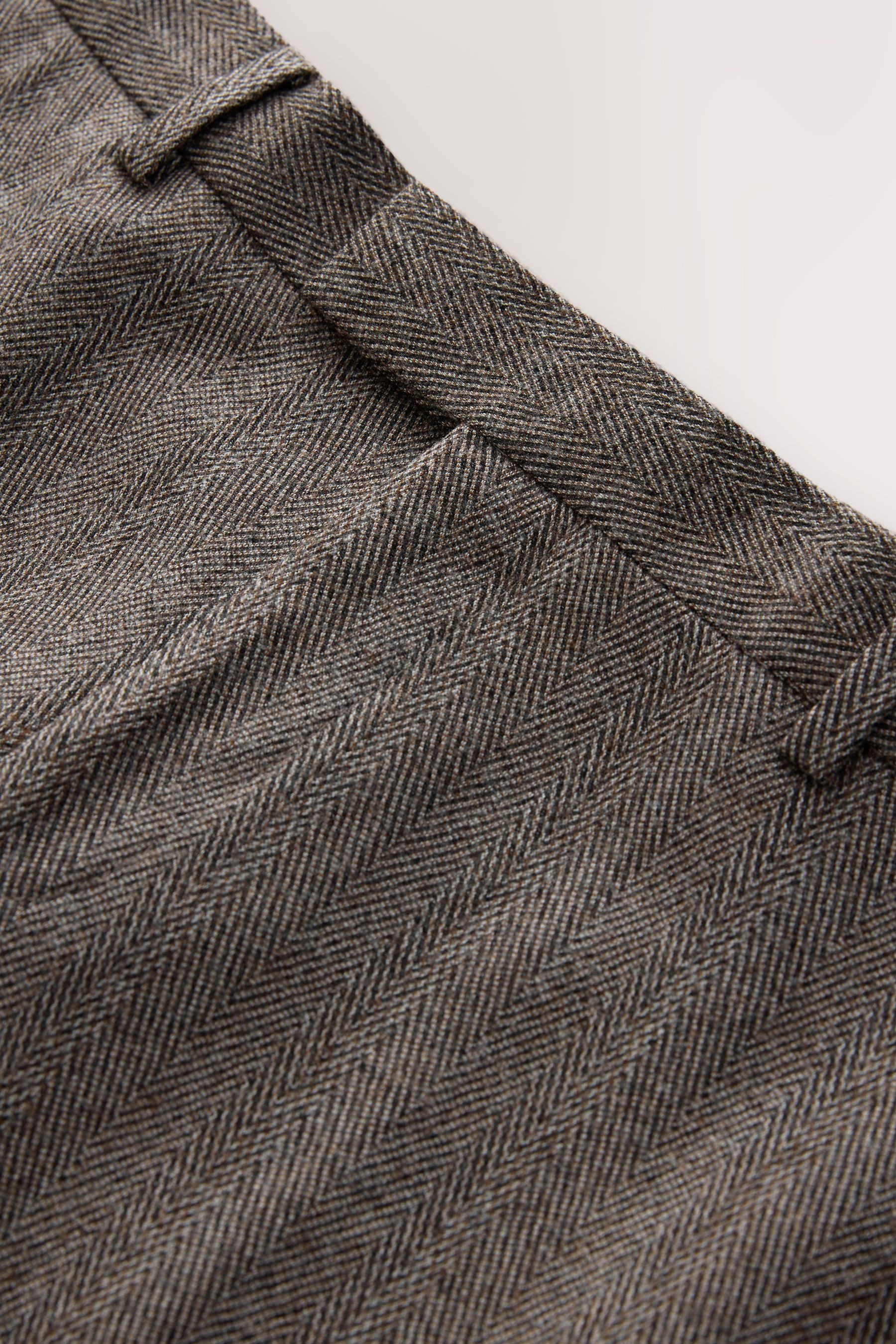 Next Anzughose Signature Tailored Fit Anzughose, Fischgrät (1-tlg)