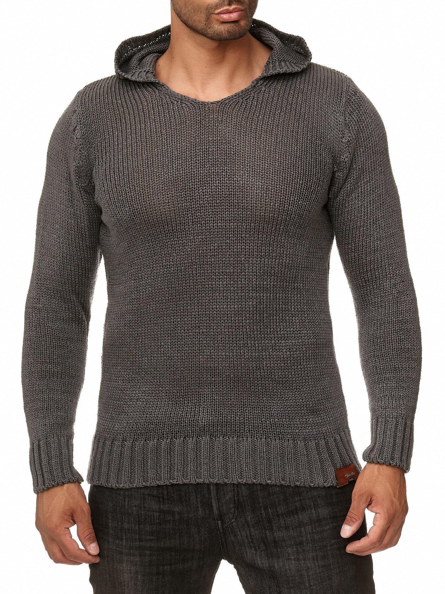 Tazzio Strickpullover 14400-1 modischer Kapuzenpullover
