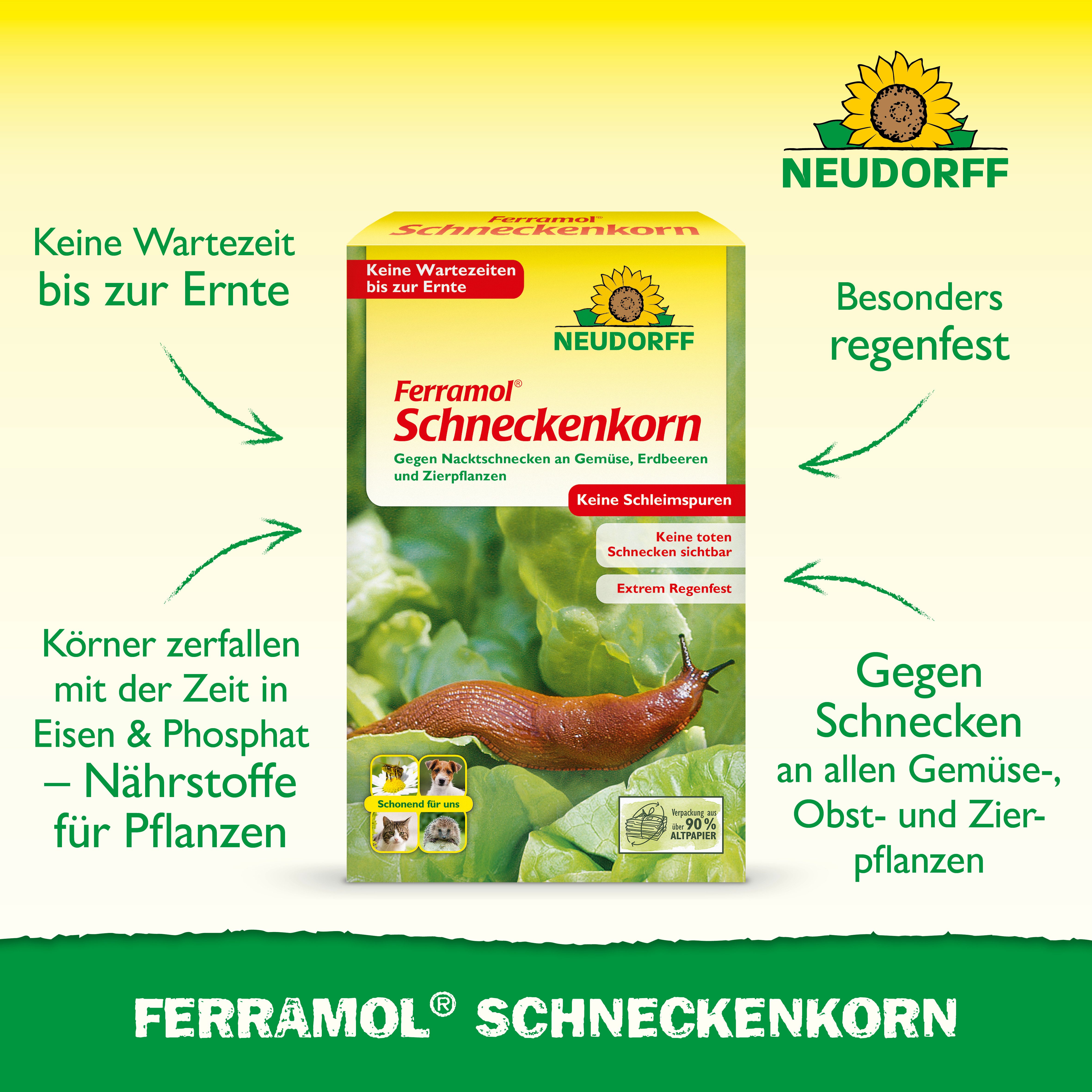 Neudorff Pflanzenstärkungsmittel Ferramol Schneckenkorn 500 g günstig online kaufen