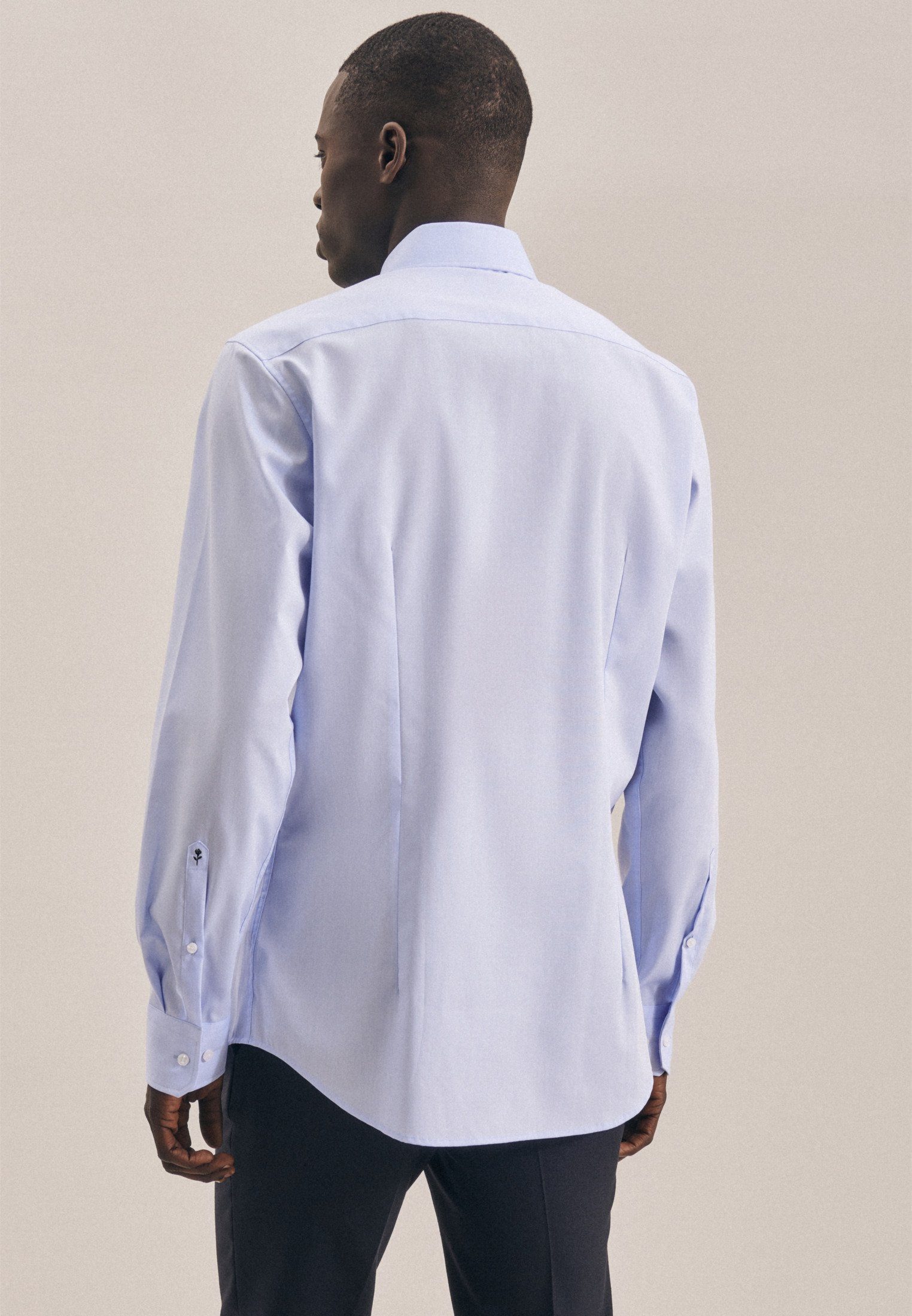 seidensticker Businesshemd Schwarze Rose Shaped Kentkragen günstig online kaufen