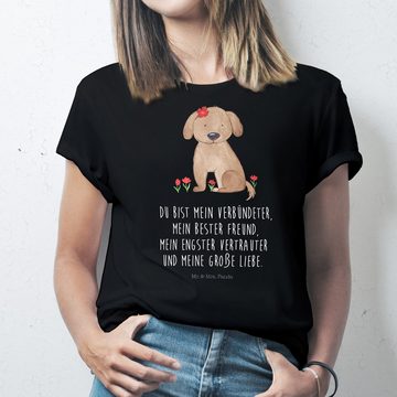 Mr. & Mrs. Panda T-Shirt Hund Hundedame - Schwarz - Geschenk, Tierliebhaber, Geburstag, niedli (1-tlg)