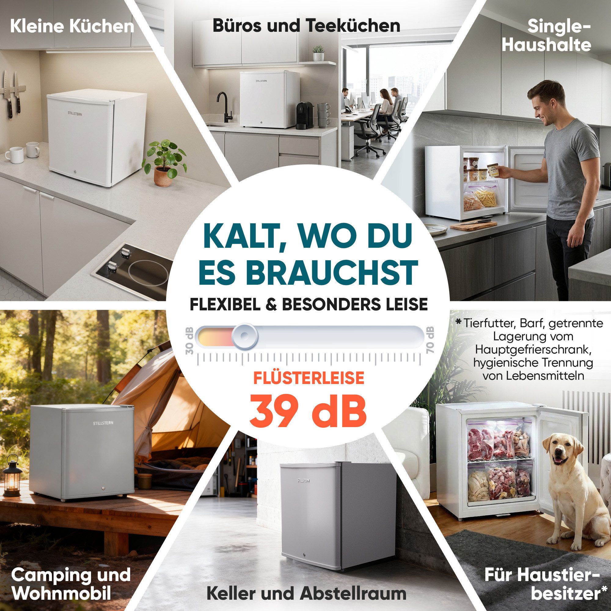 Stillstern Gefrierschrank GB 32.1, 51 cm hoch, 47 cm breit, 4 Sterne Technologie